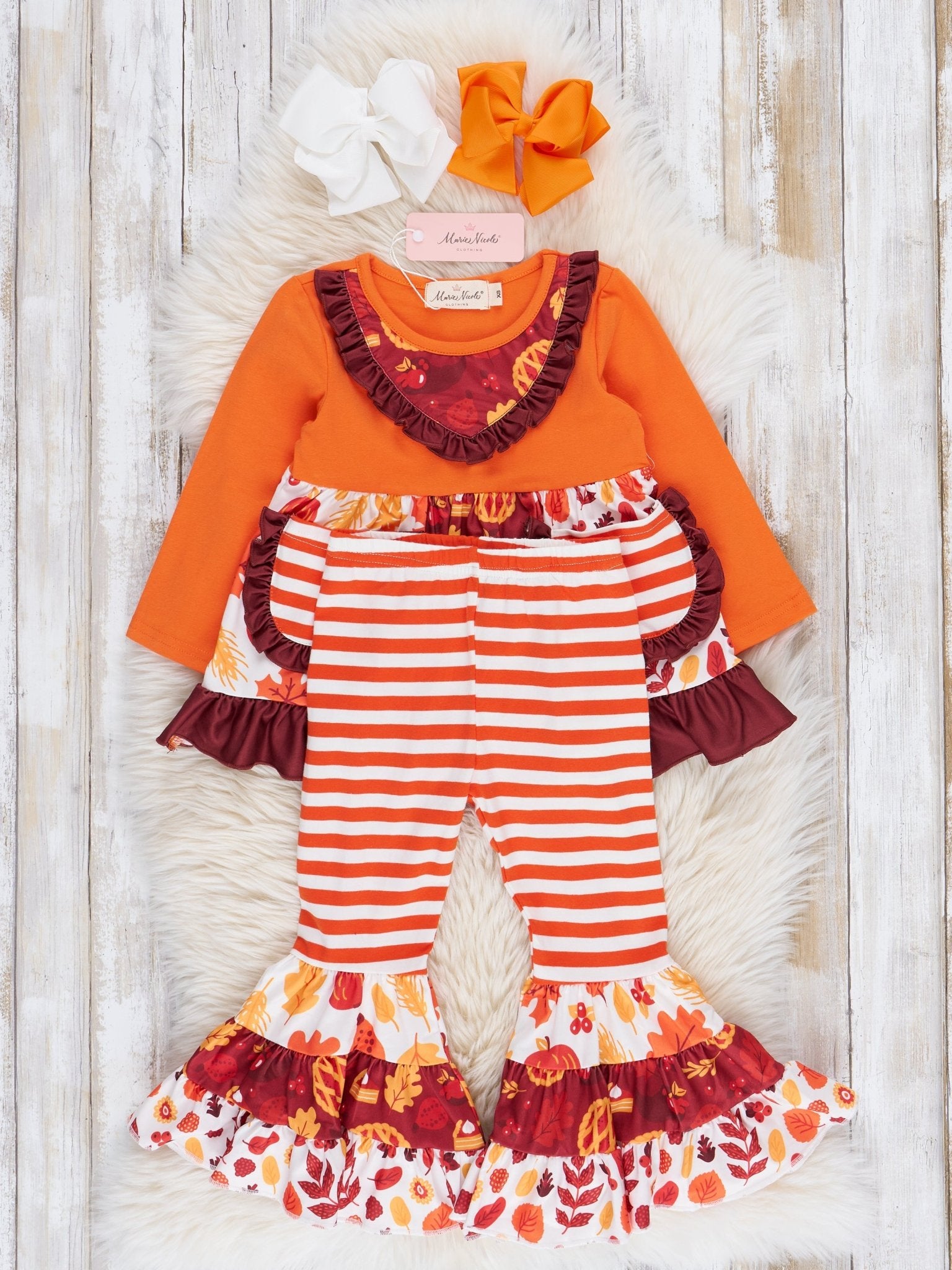 Pocket Flara Bells Outfit - Sweet Autumn Pie - Marie Nicole Clothing