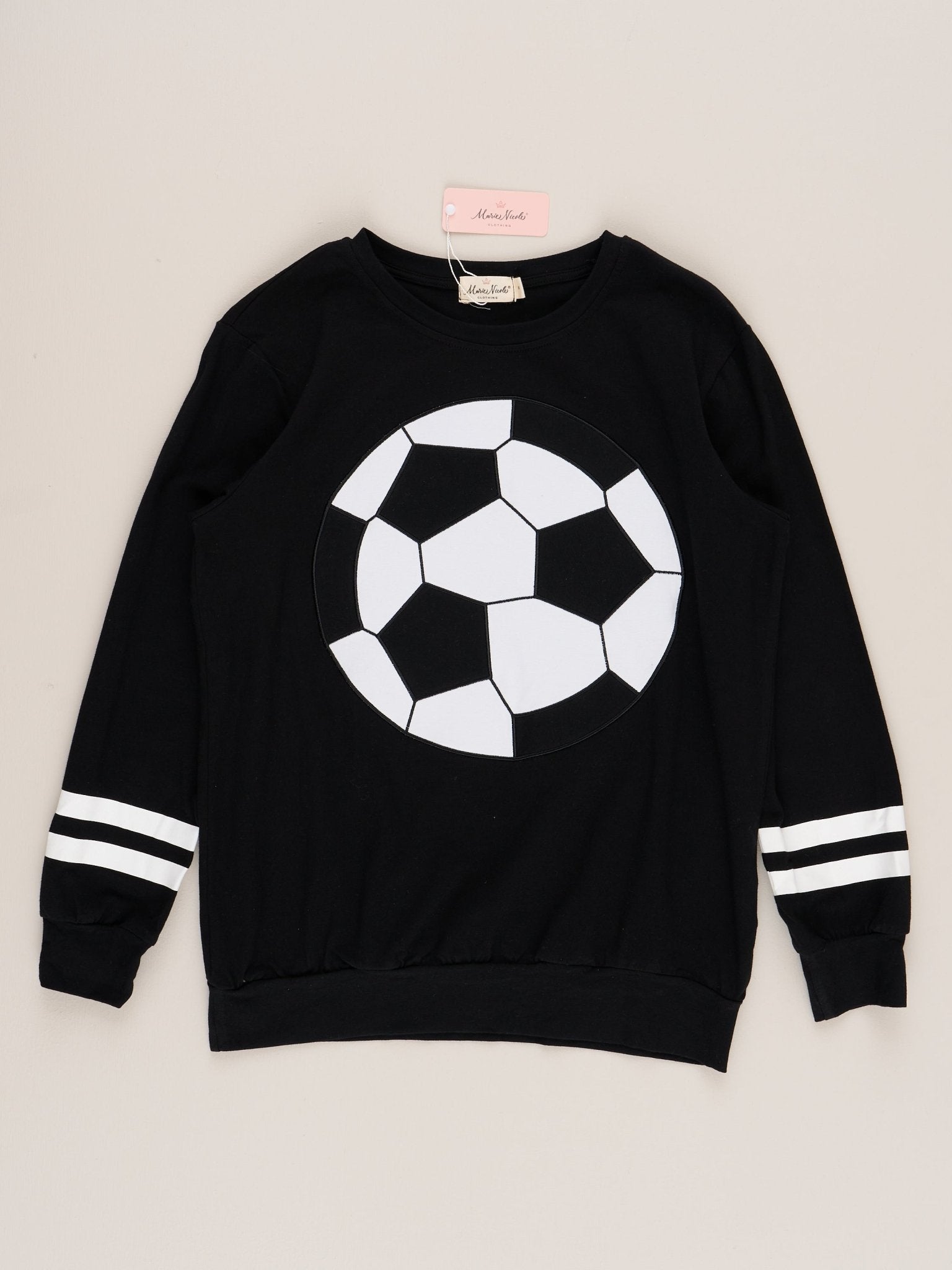 Mom & Me Black Soccer Shirt - Marie Nicole Clothing