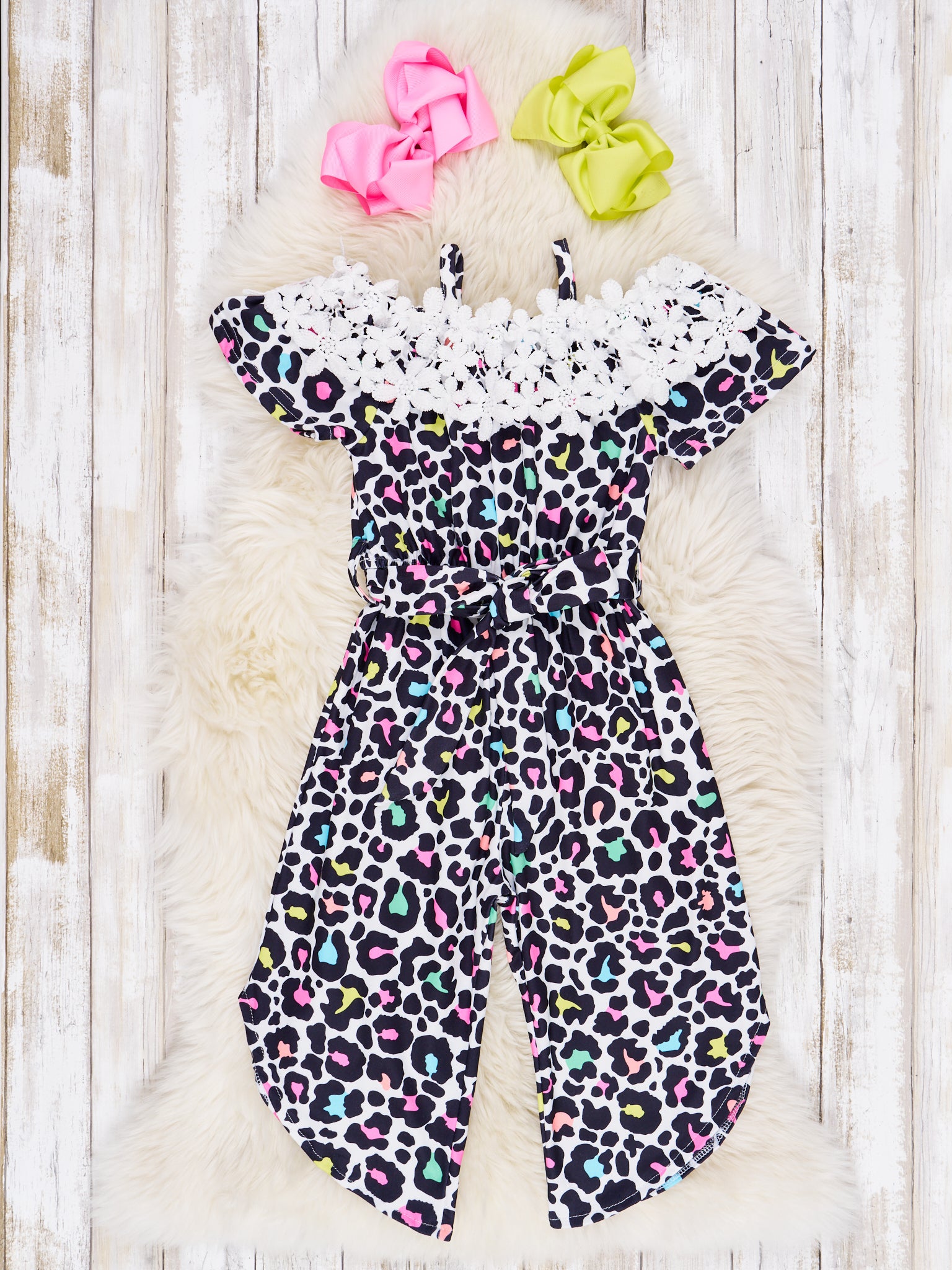Off The Shoulder Ruffle Jumpsuit - Marie Nicole Clothing
