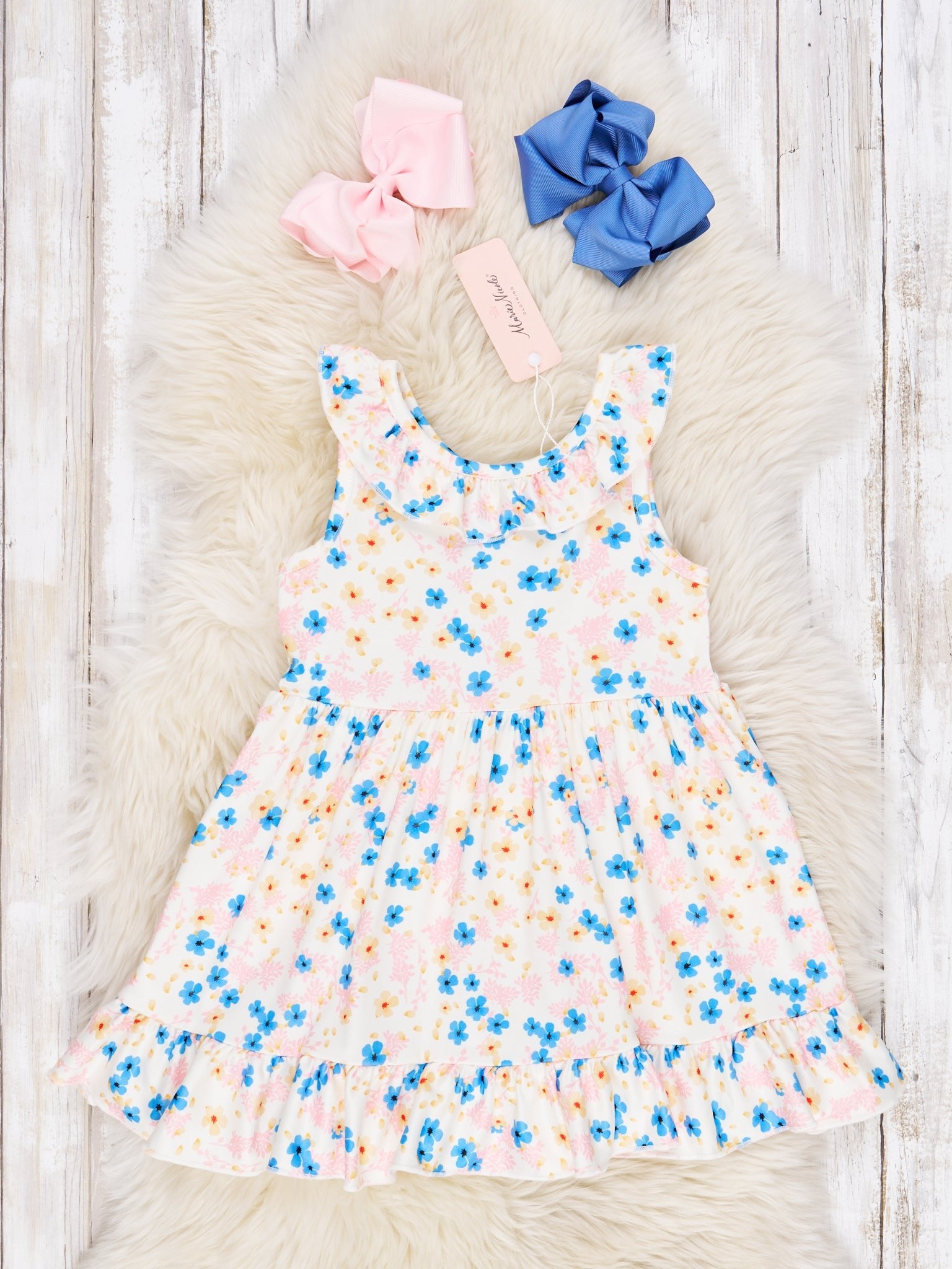 Summer Ruffle Dress - Marie Nicole Clothing