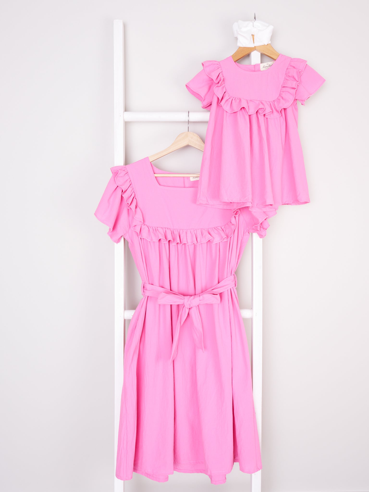 Mom & Me Mulberry Ruffle Dress - Marie Nicole Clothing