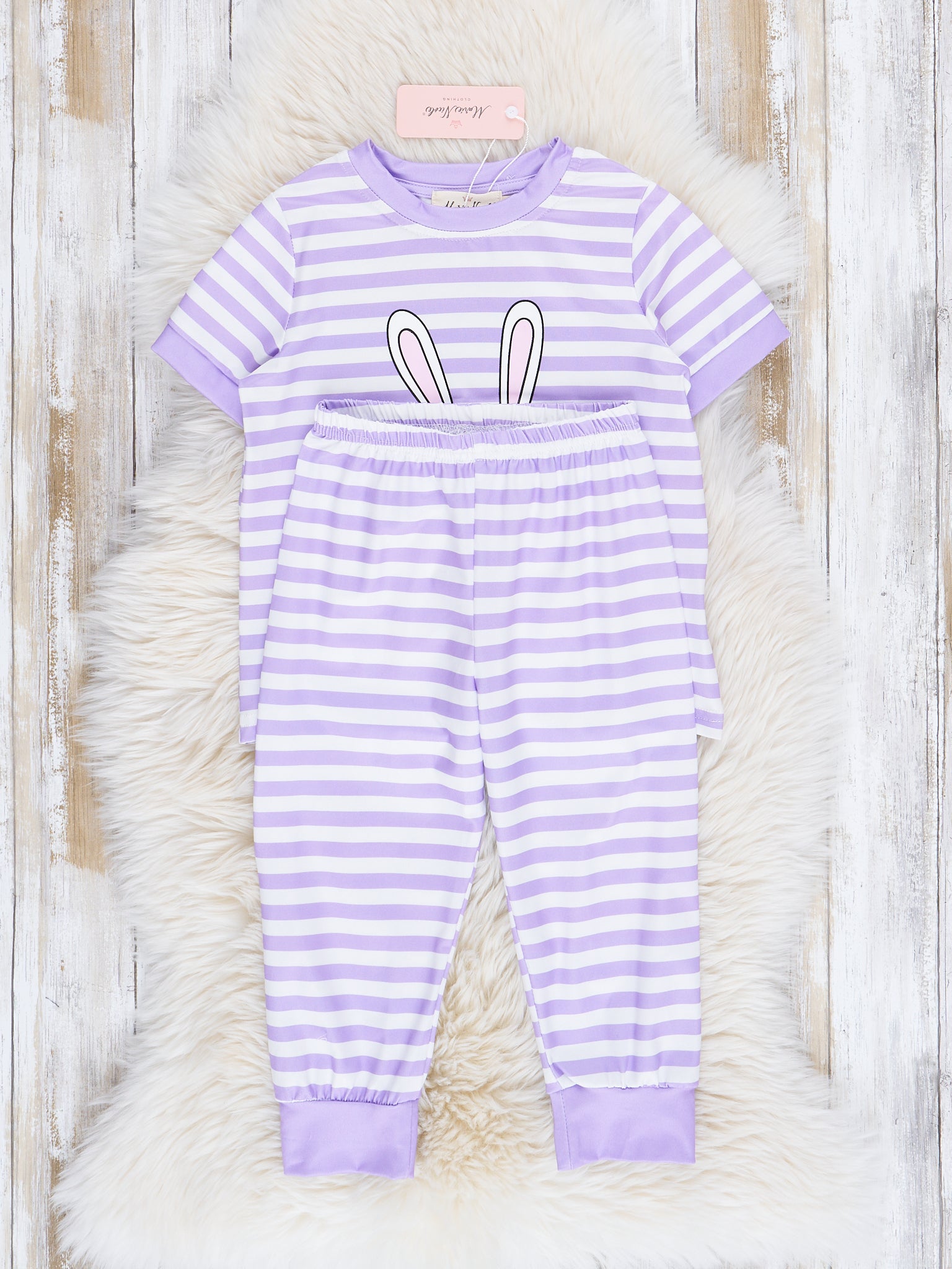 Purple Bunny Pajamas - Marie Nicole Clothing