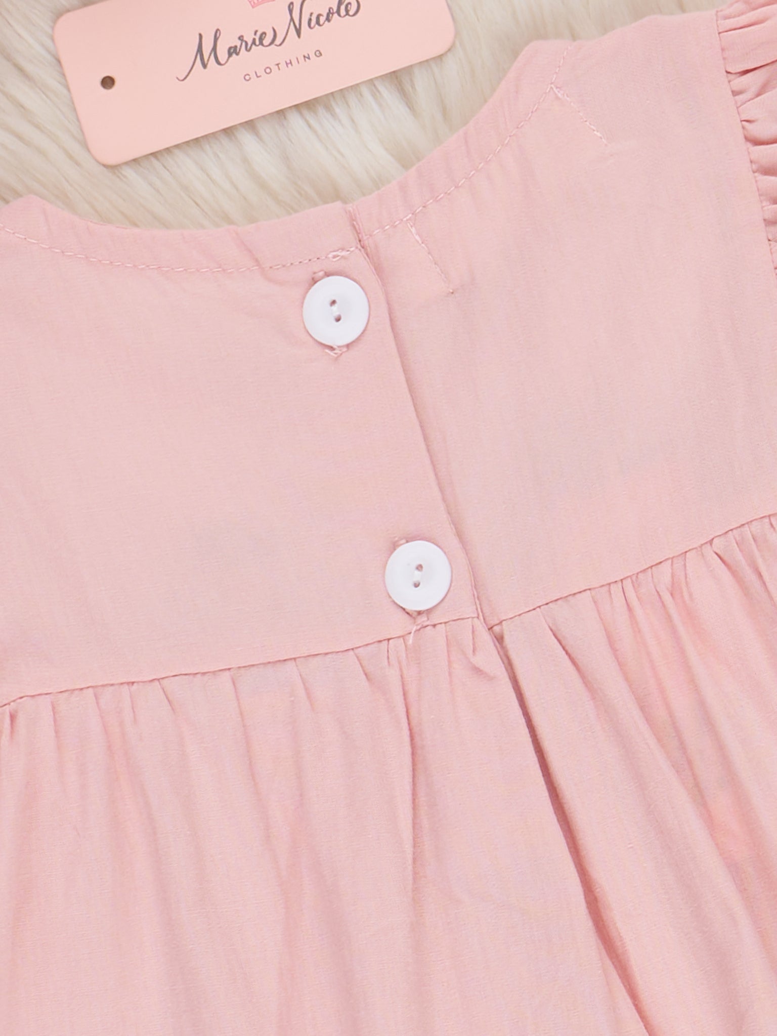 Embroidered Cows Ruffle Bib Outfit - Marie Nicole Clothing