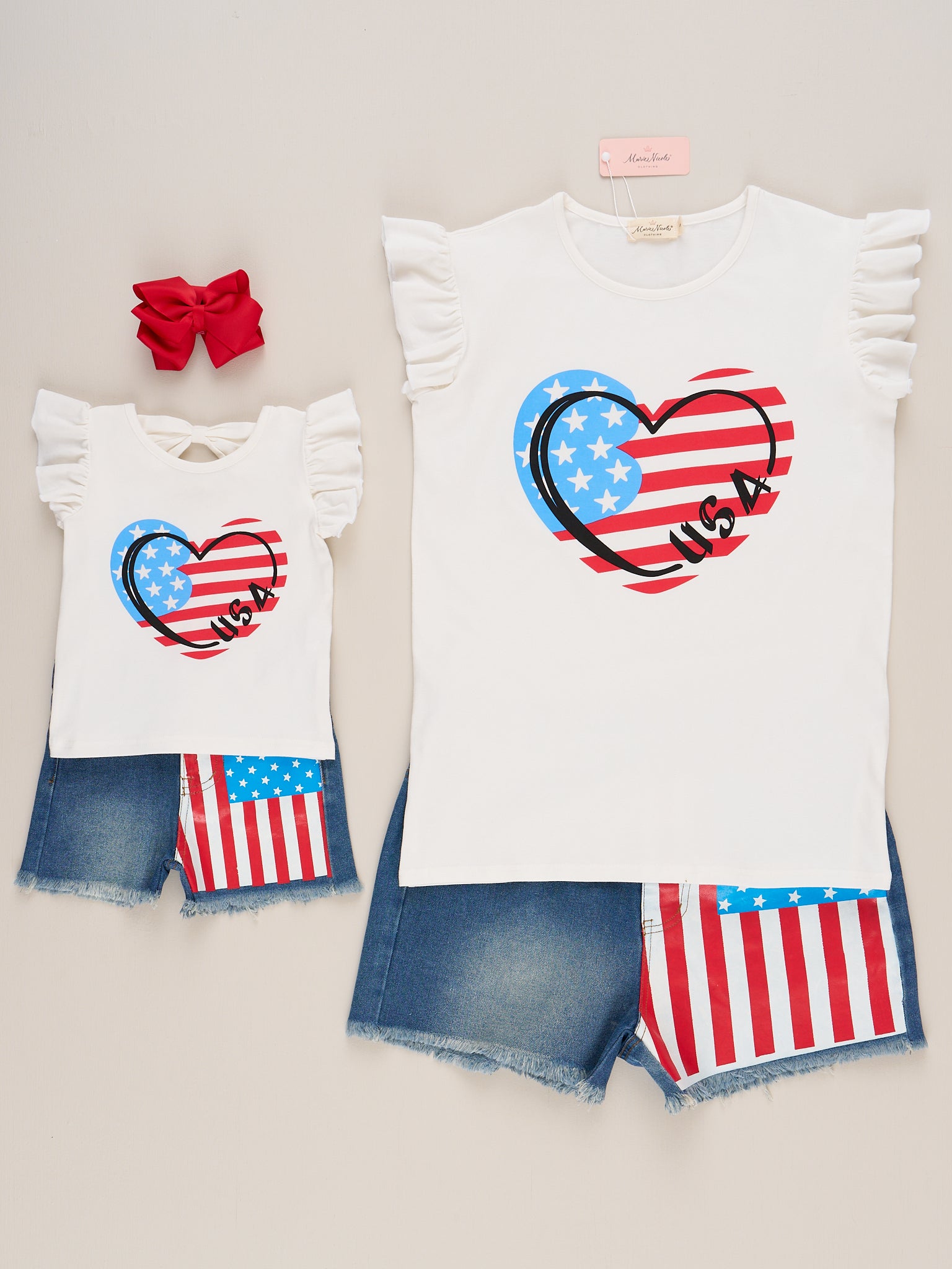 Mom & Me American Love Outfit - Marie Nicole Clothing