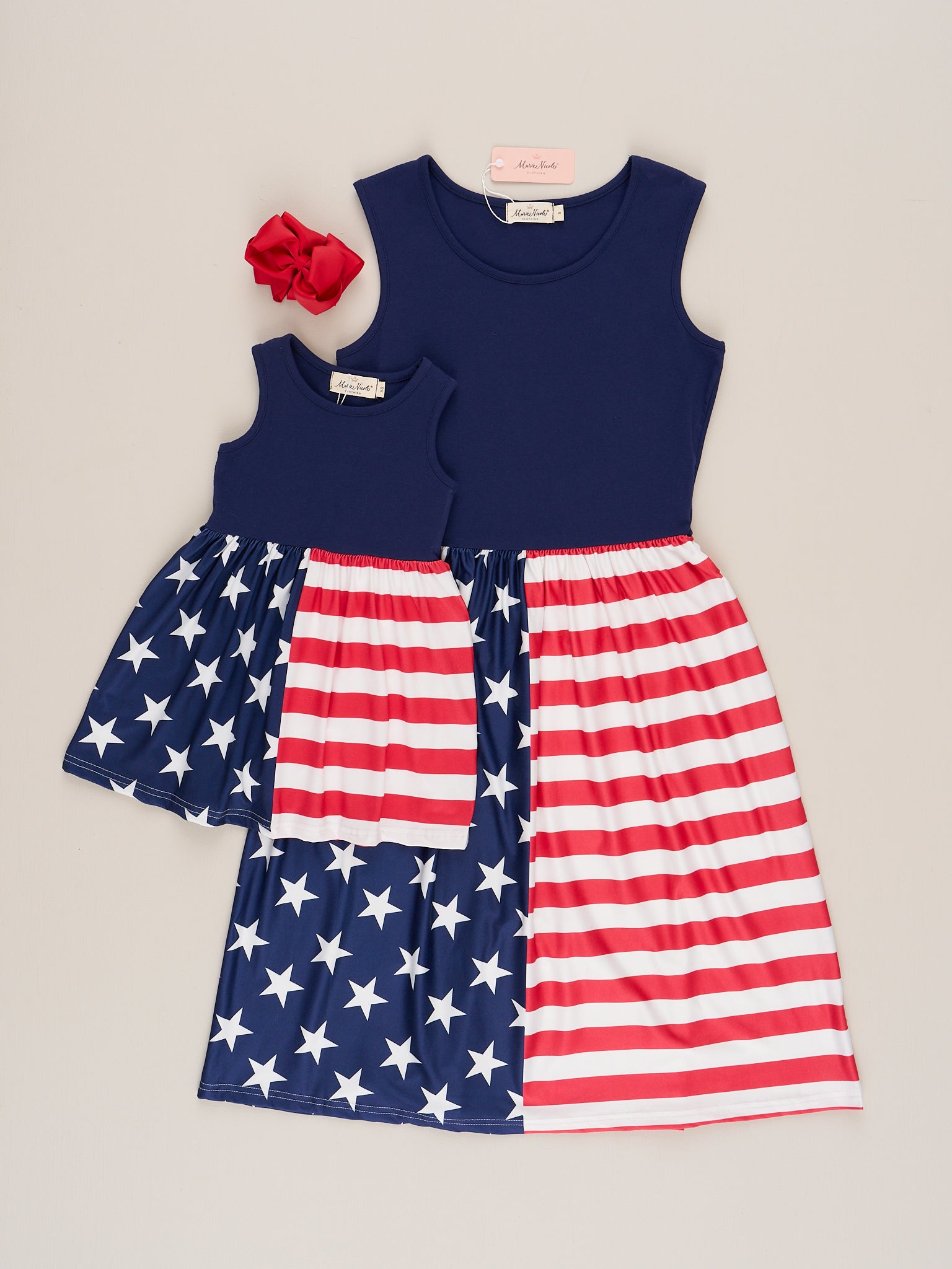 Mom & Me American Flag Dress - Marie Nicole Clothing
