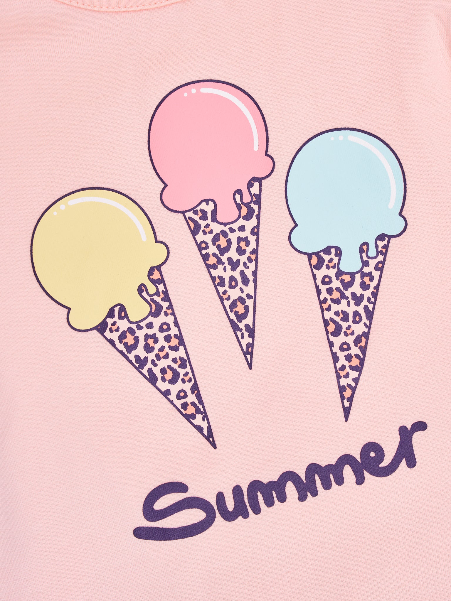 Leopard Ice Cream Ruffle Skirt Outfit - Marie Nicole Clothing