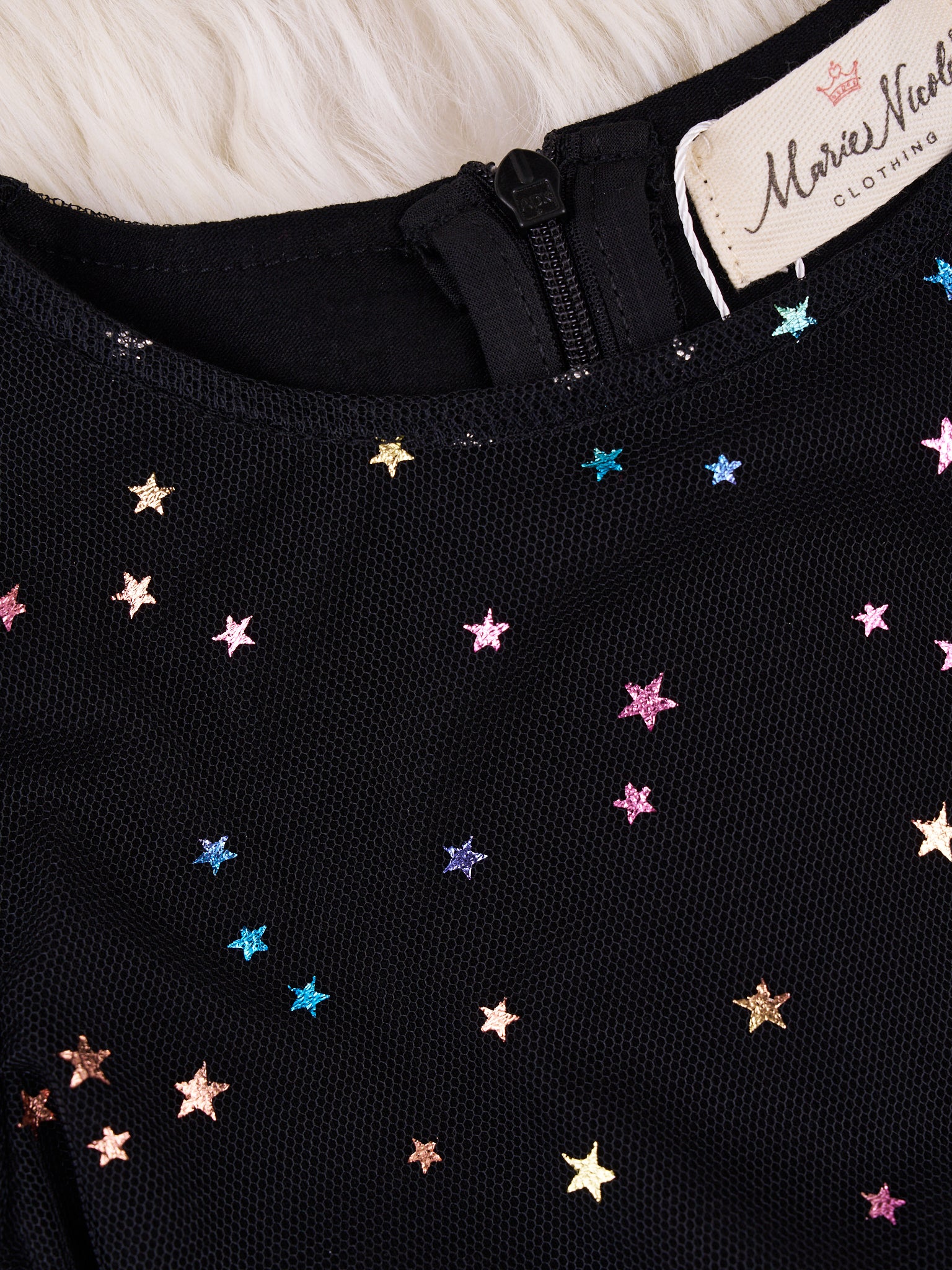Midnight Sparkly Tulle Dress - Marie Nicole Clothing