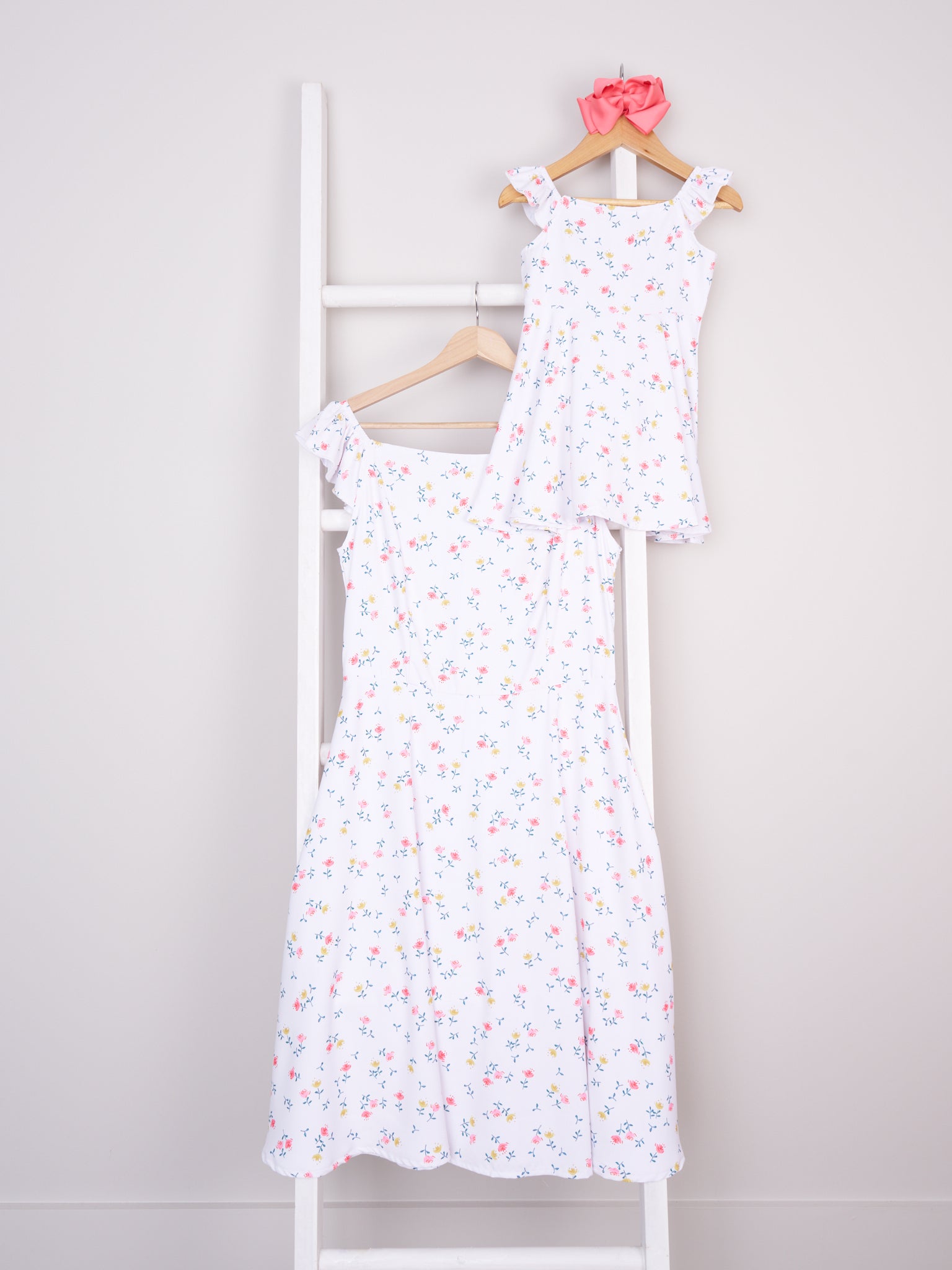 Mom & Me Ditsy Floral Ruffle Dress - Marie Nicole Clothing