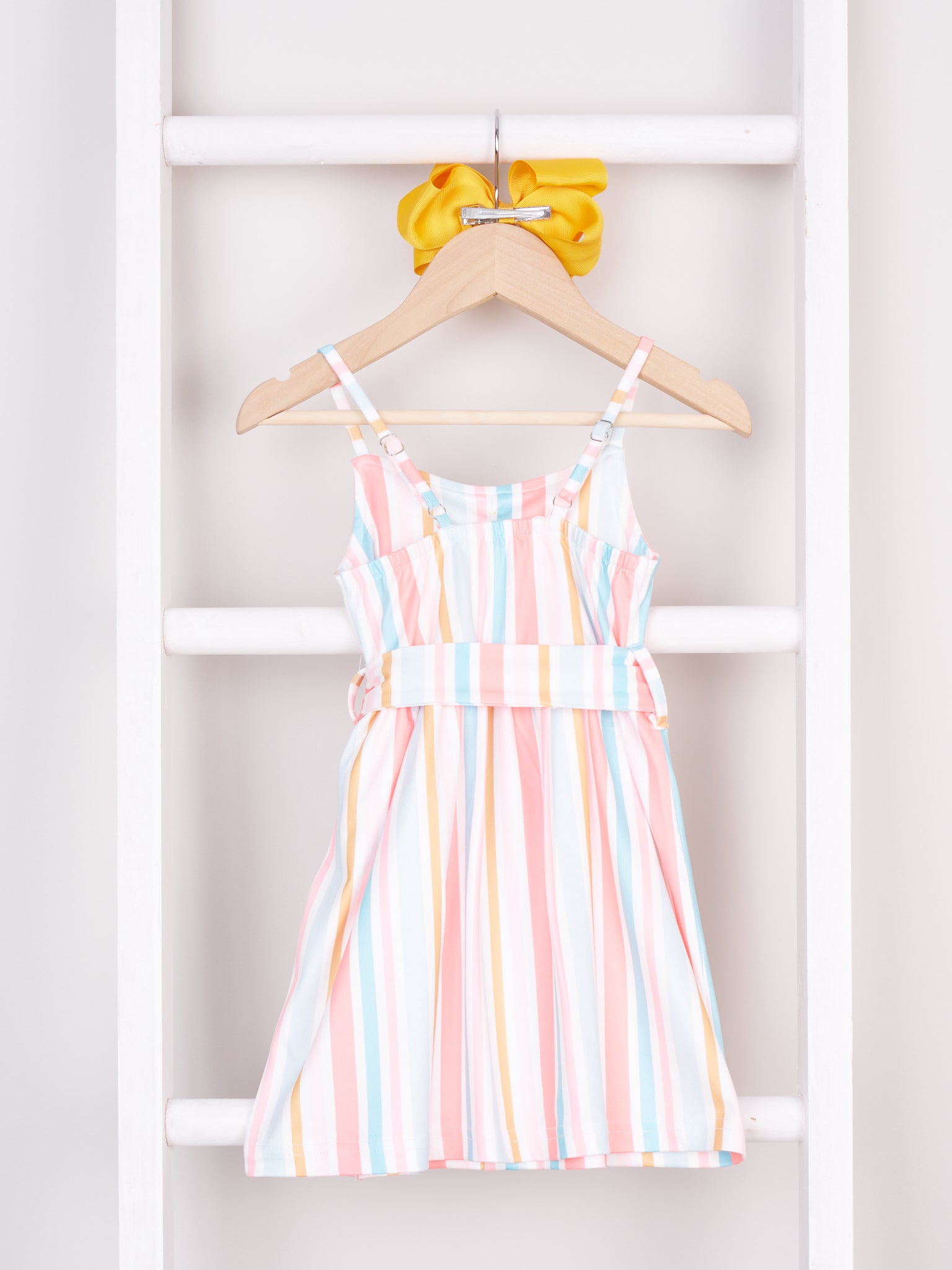 Mom & Me Coral Striped Tank Dress - Marie Nicole Clothing