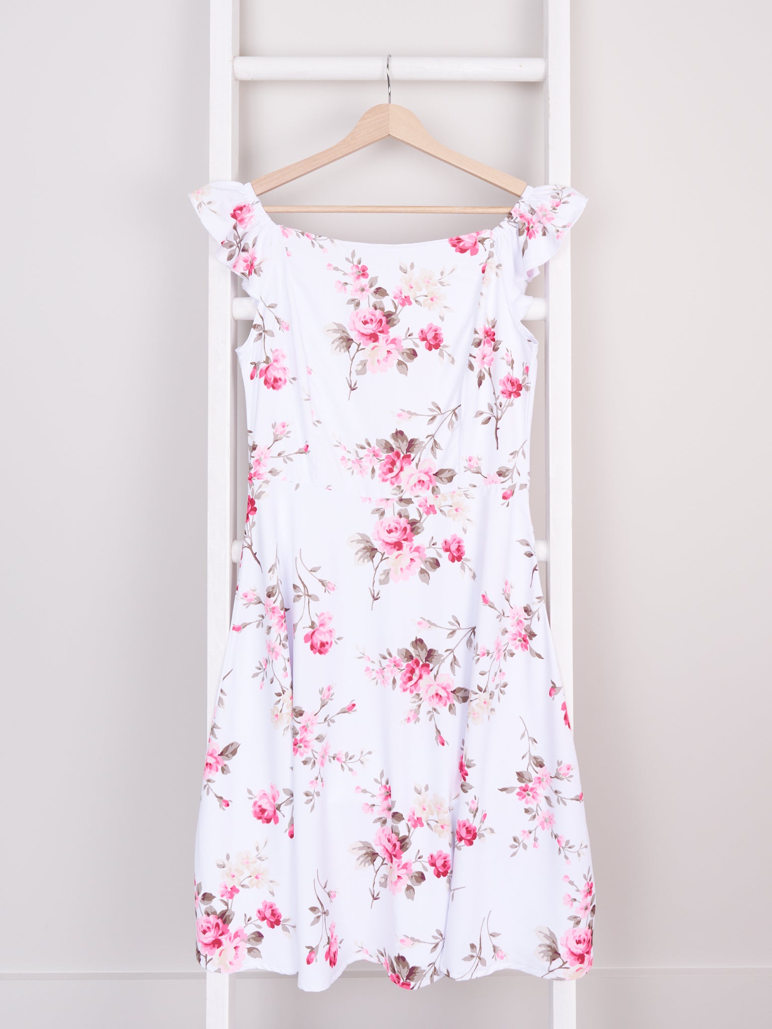 Mom & Me Bright Rose Ruffle Dress - Marie Nicole Clothing