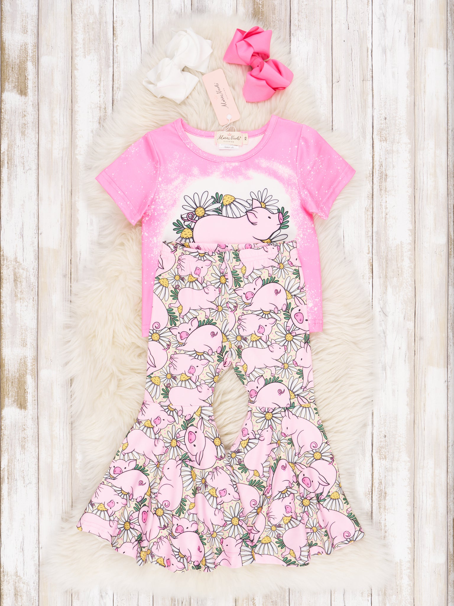Pigs & Daisies Bell Bottom Outfit - Marie Nicole Clothing