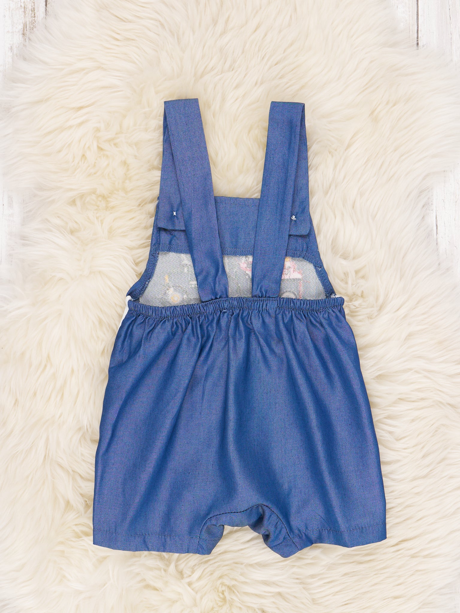 Chambray Farm Animals & Tractor Romper - Marie Nicole Clothing