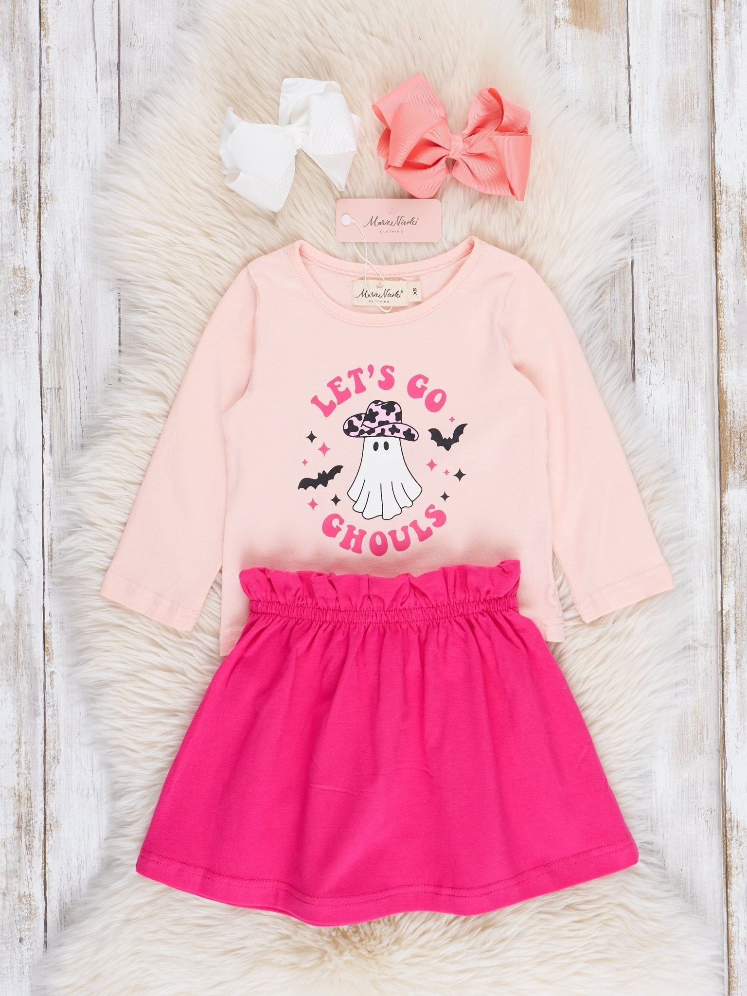 Fuchsia "Let's Go Ghouls" Outfit - Marie Nicole Clothing