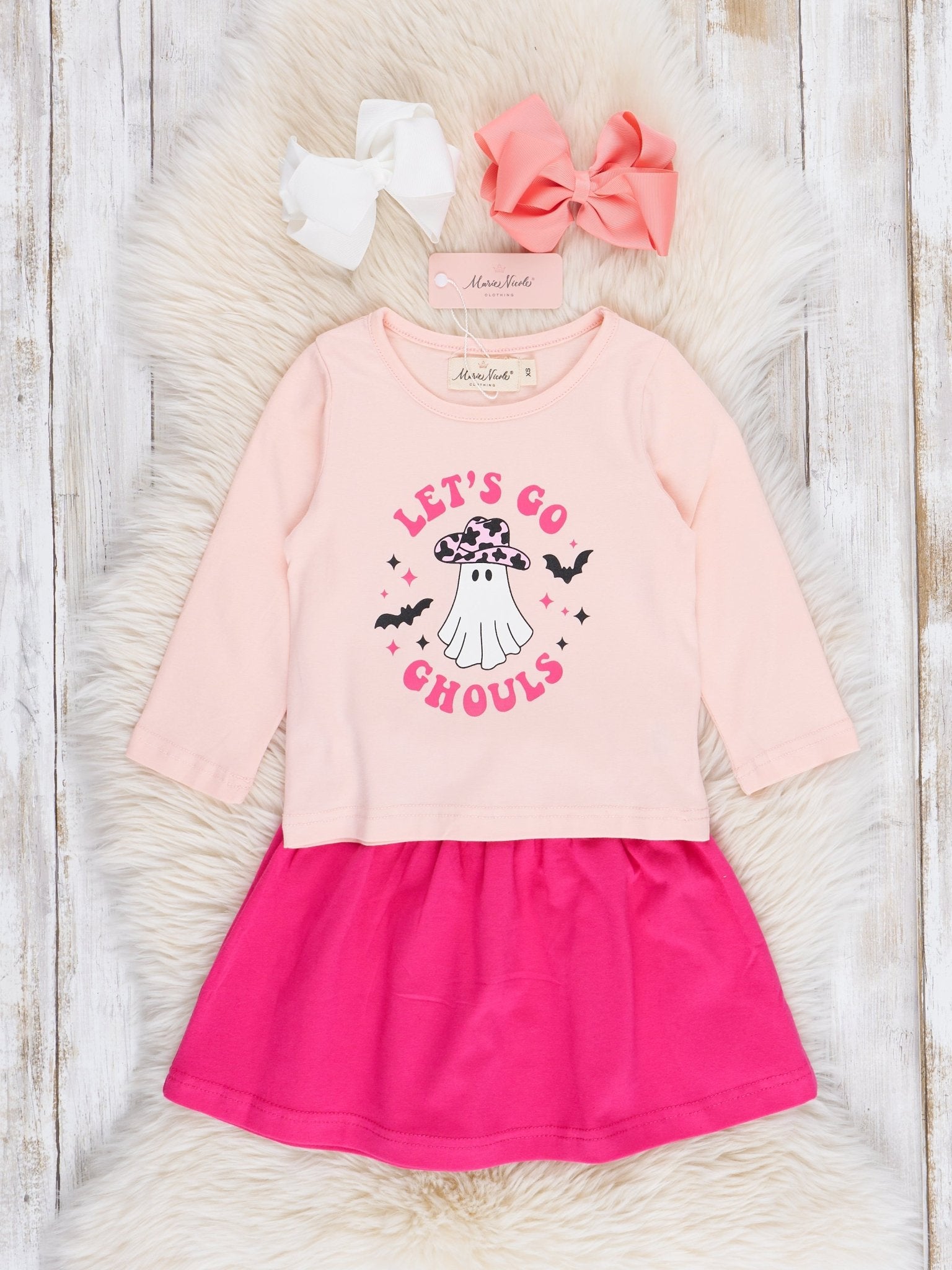 Fuchsia "Let's Go Ghouls" Outfit - Marie Nicole Clothing