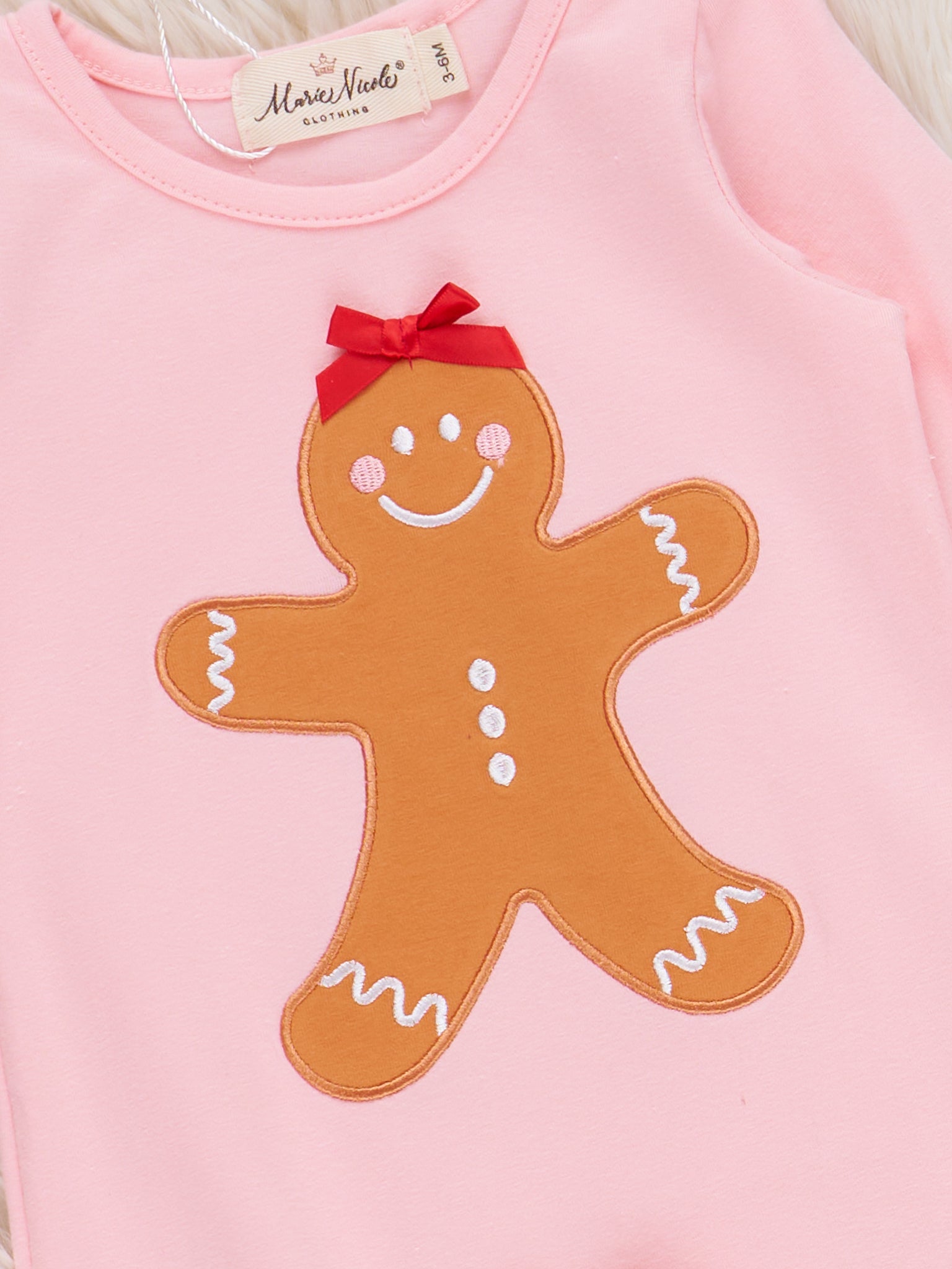Cheerful Cookies Embroidered Ruffle Romper - Marie Nicole Clothing