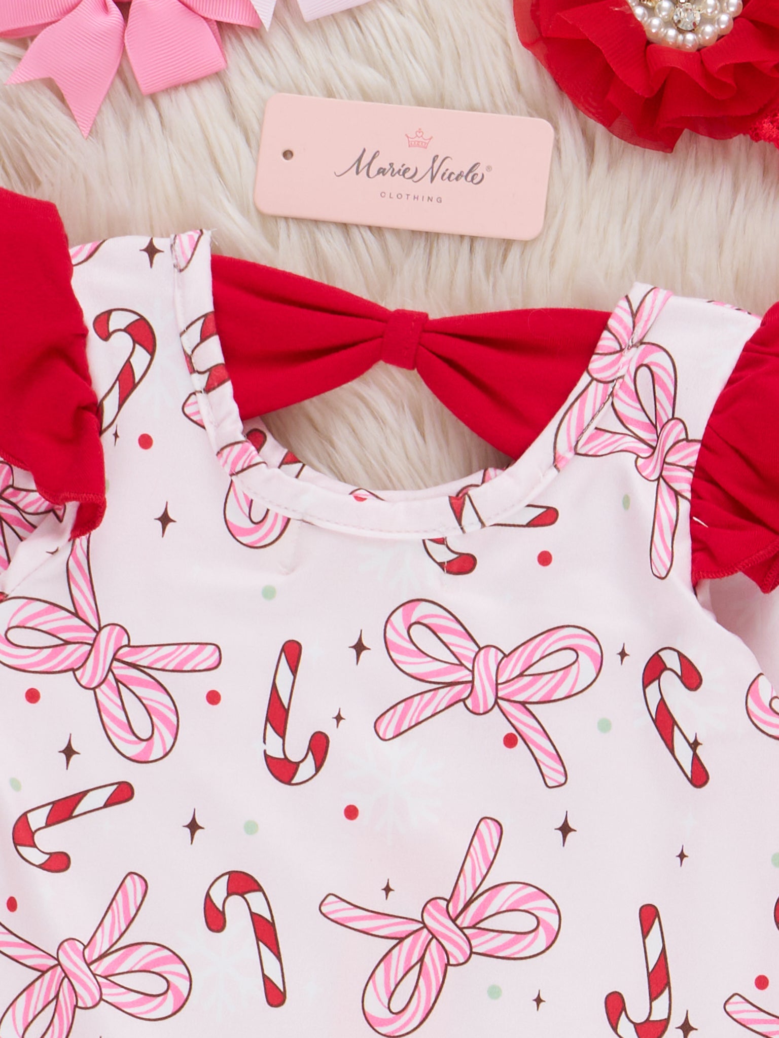 Candy Swirl Ruffle Romper - Marie Nicole Clothing