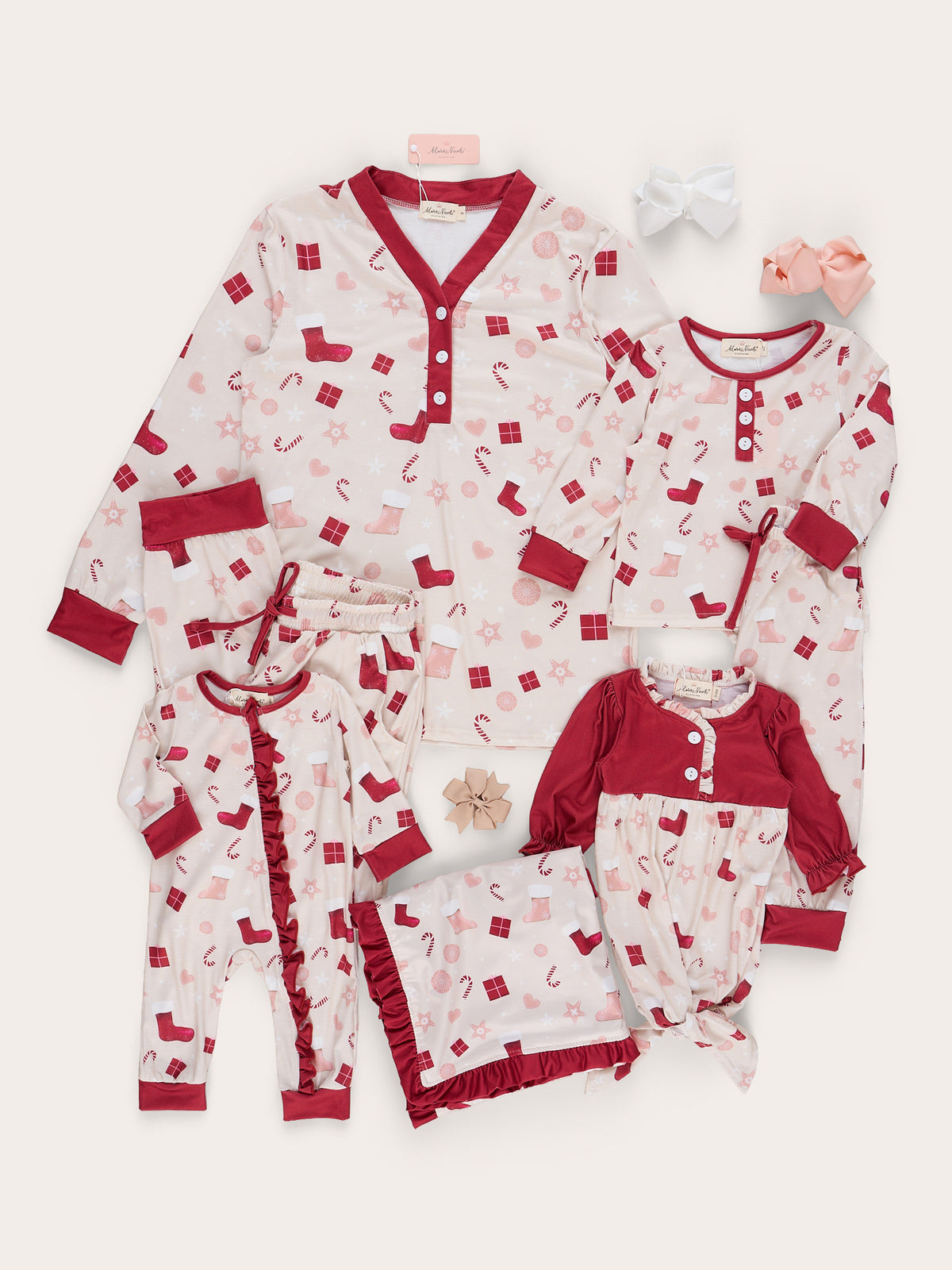 Mom & Me Merry Magic Pajamas - Marie Nicole Clothing