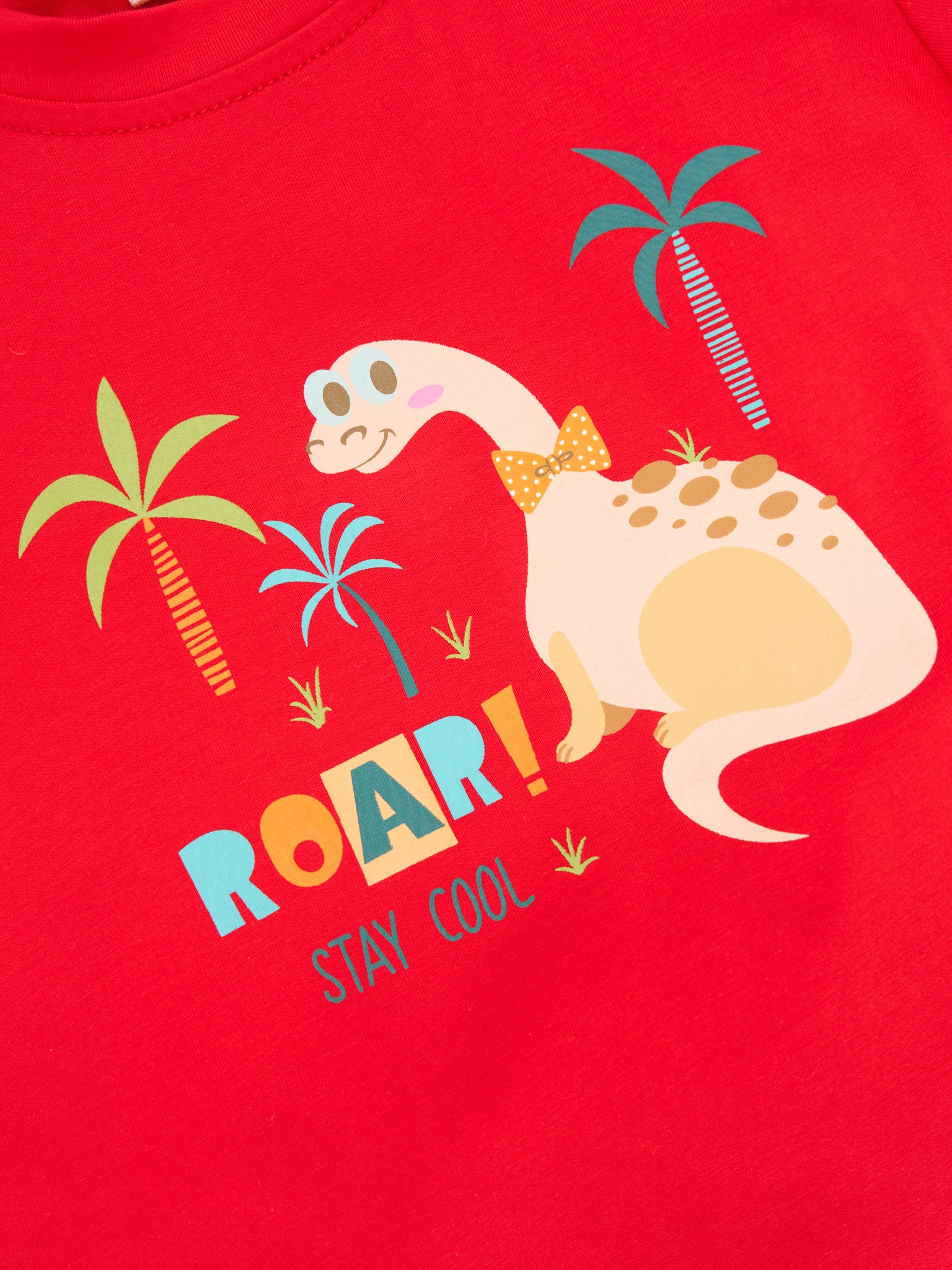 "ROAR!" Red Dinosaur Outfit - Marie Nicole Clothing
