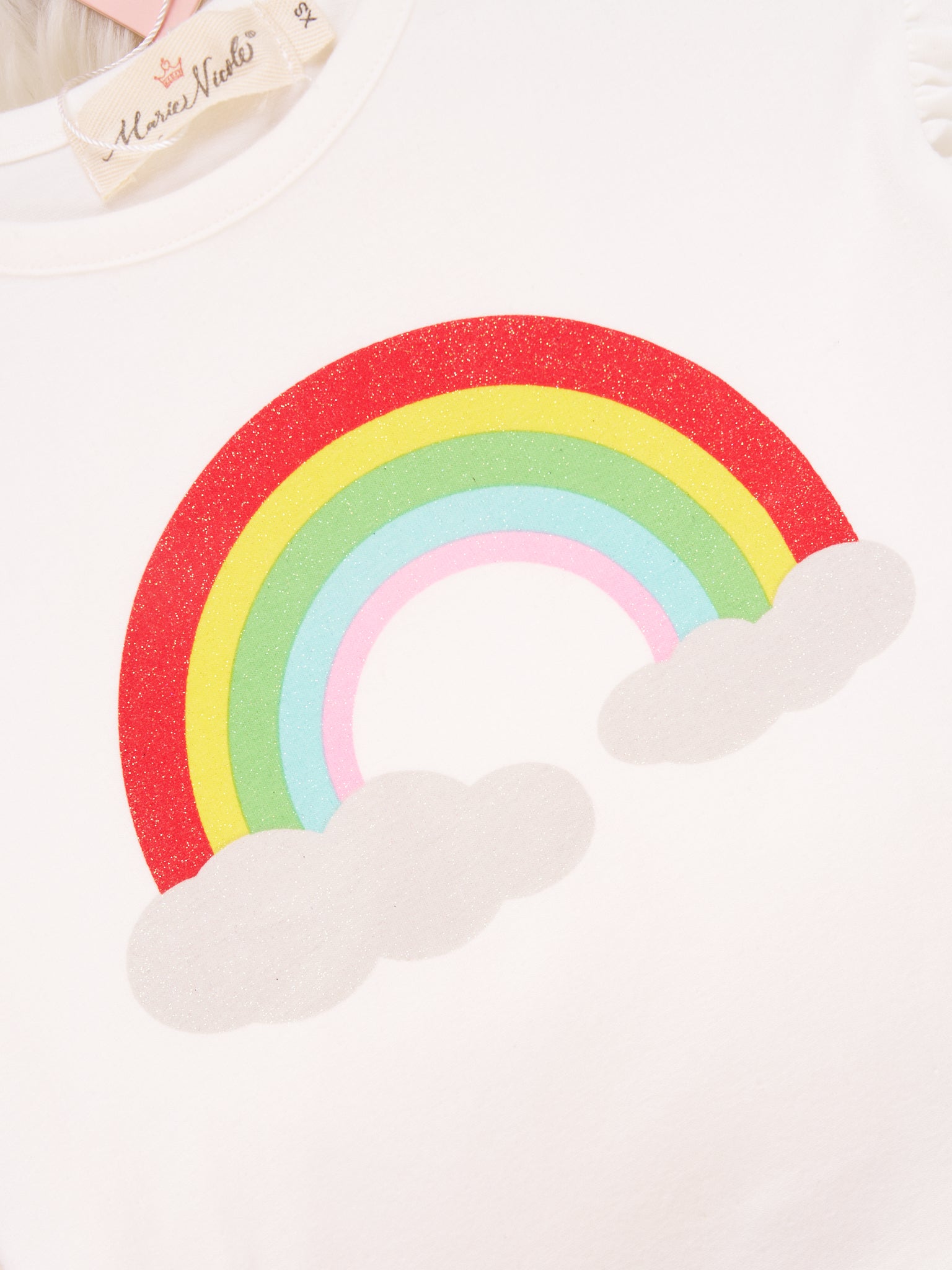 Rainbow Ruffle Top & Tulle Skirt Outfit - Marie Nicole Clothing