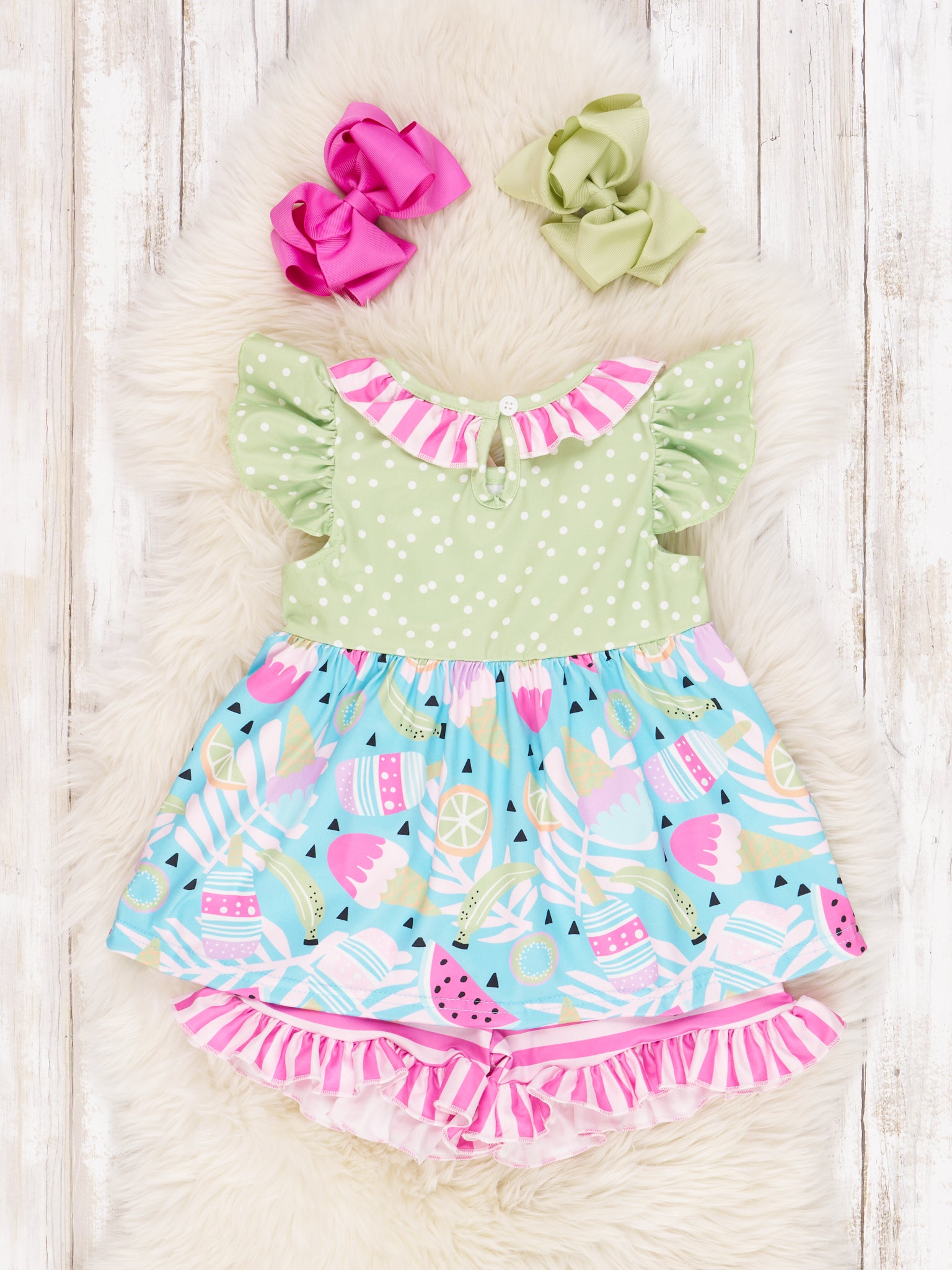 Sweet Treats Ruffle Outfit - Marie Nicole Clothing
