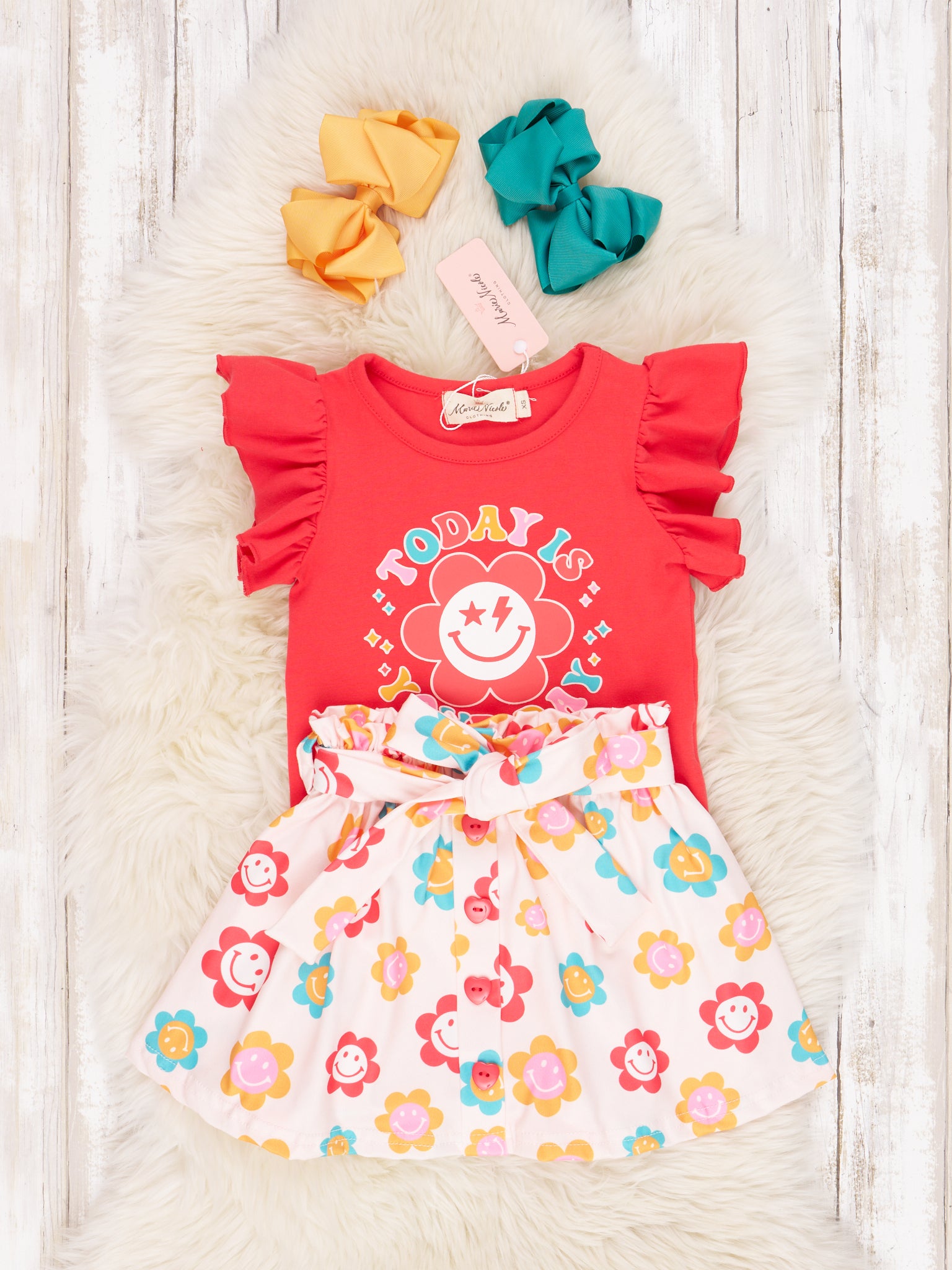 "Today Is Your Day" Ruffle Outfit - Marie Nicole Clothing