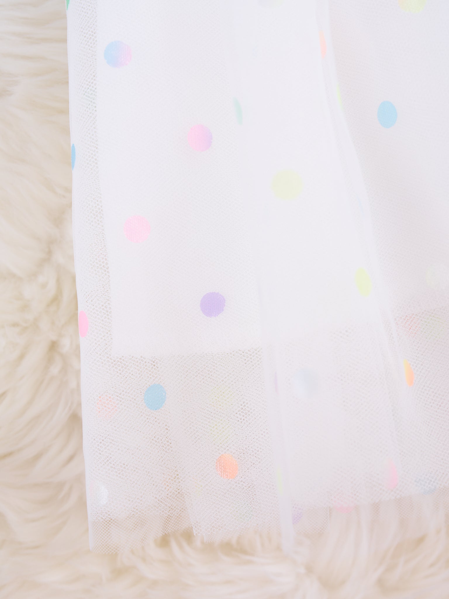 Tulle Polka Dot Bow Dress - Marie Nicole Clothing