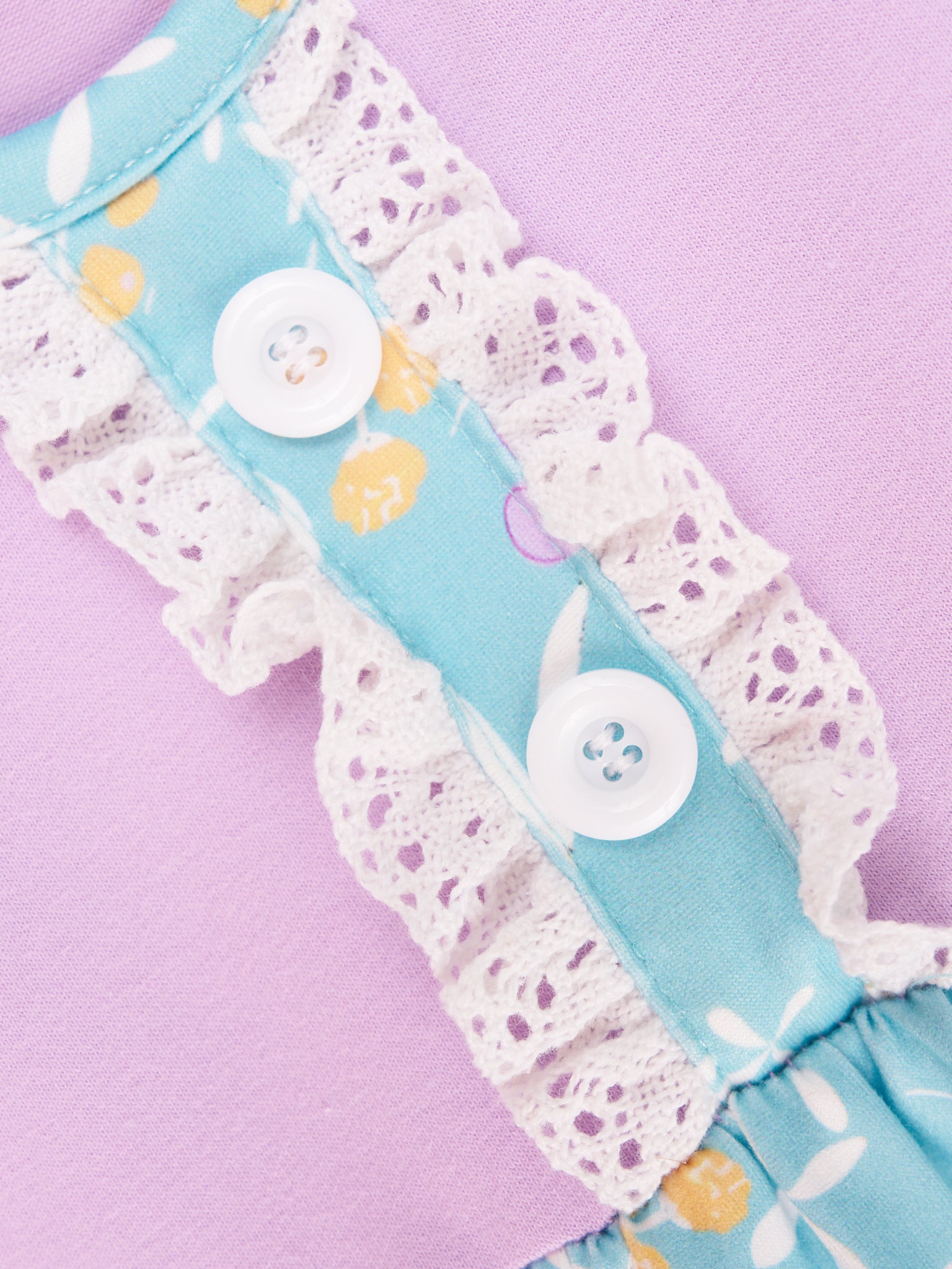 Lavender Floral Ruffle Outfit - Marie Nicole Clothing