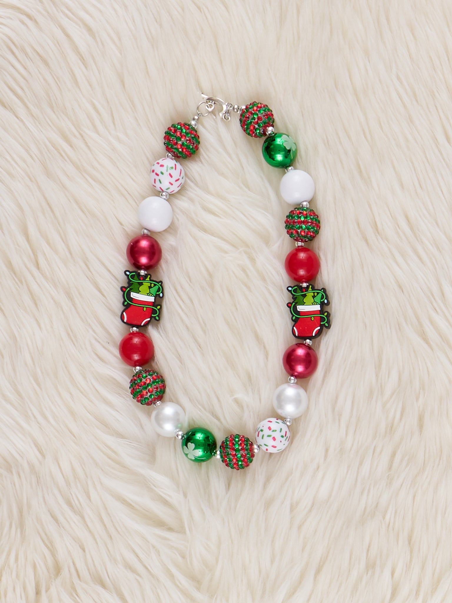 Stocking Ornaments Necklace - Marie Nicole Clothing