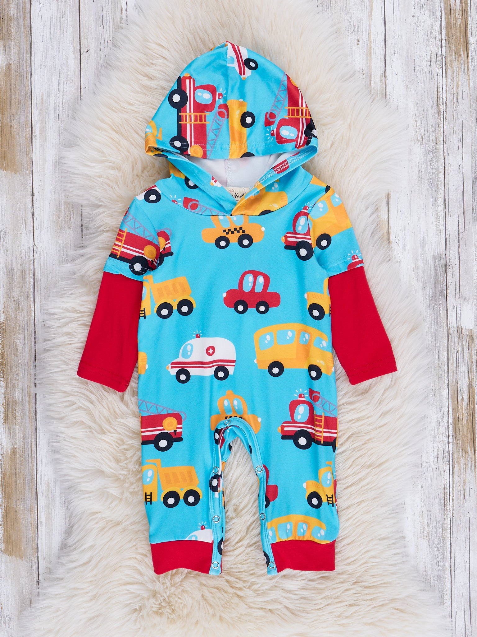 Blue Emergency Services Romper - Marie Nicole Clothing