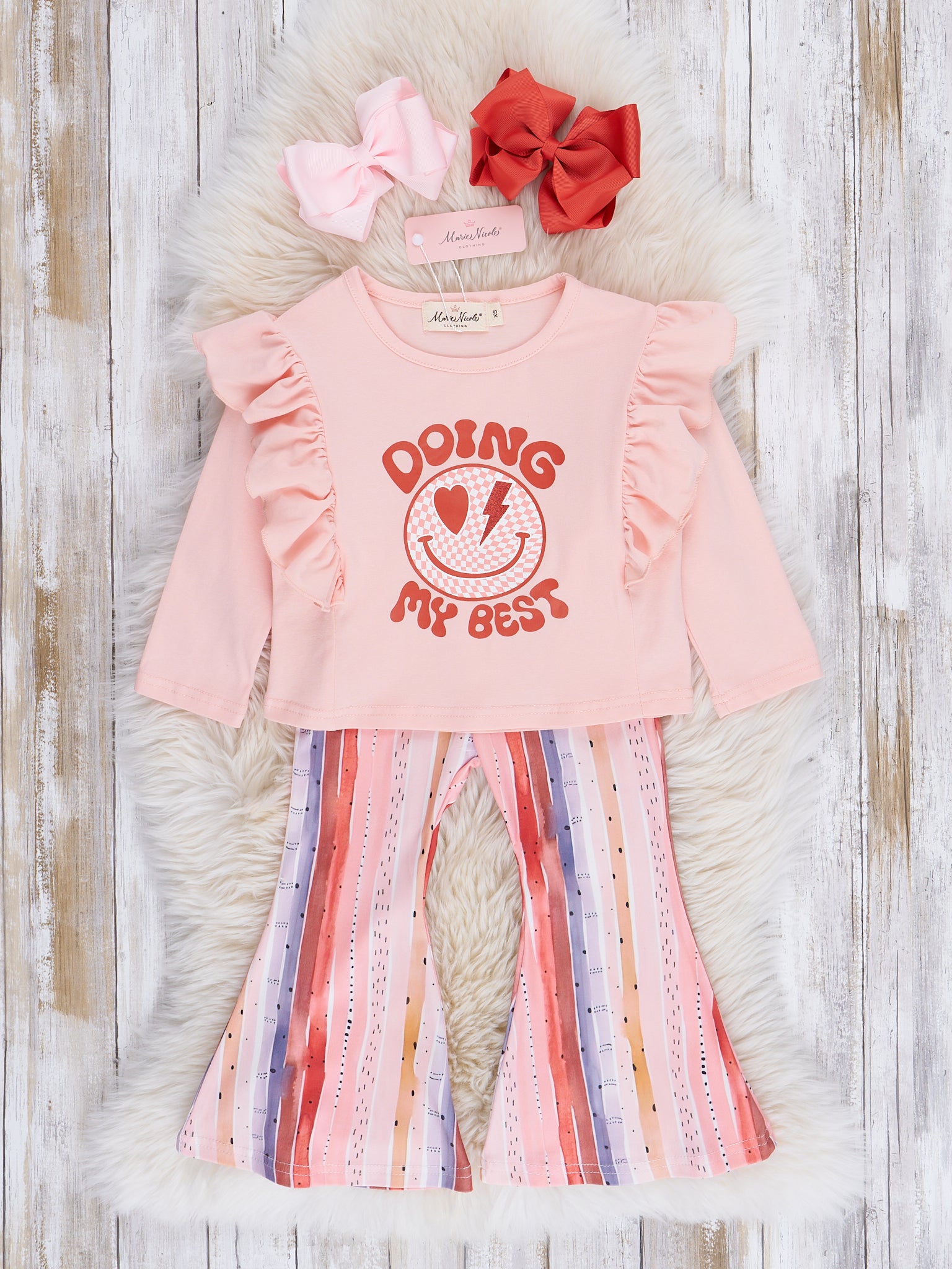The Best Stripes Bell Bottoms Outfit - Marie Nicole Clothing