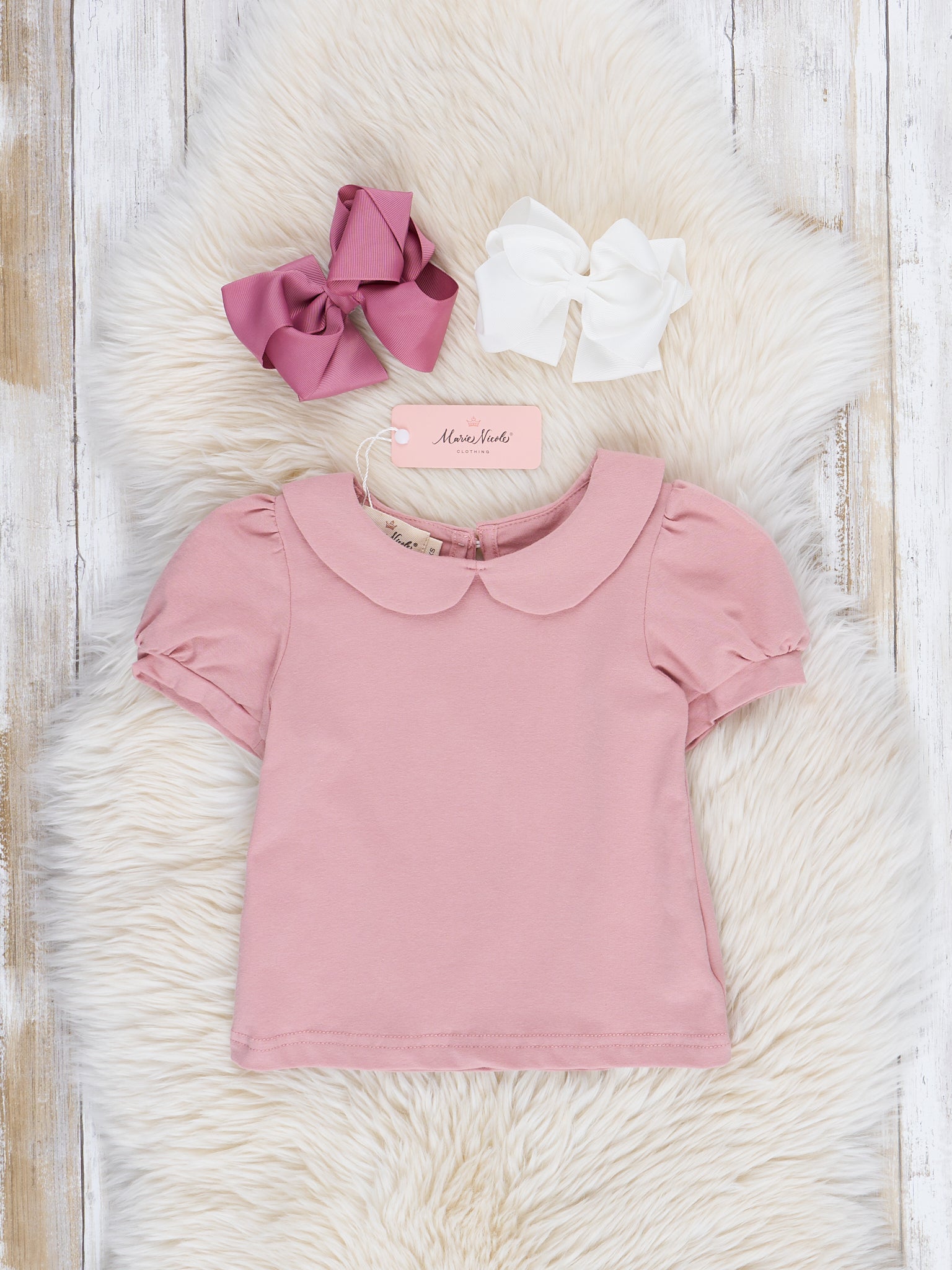 Mauve Dainty Florals Overalls Set - Marie Nicole Clothing