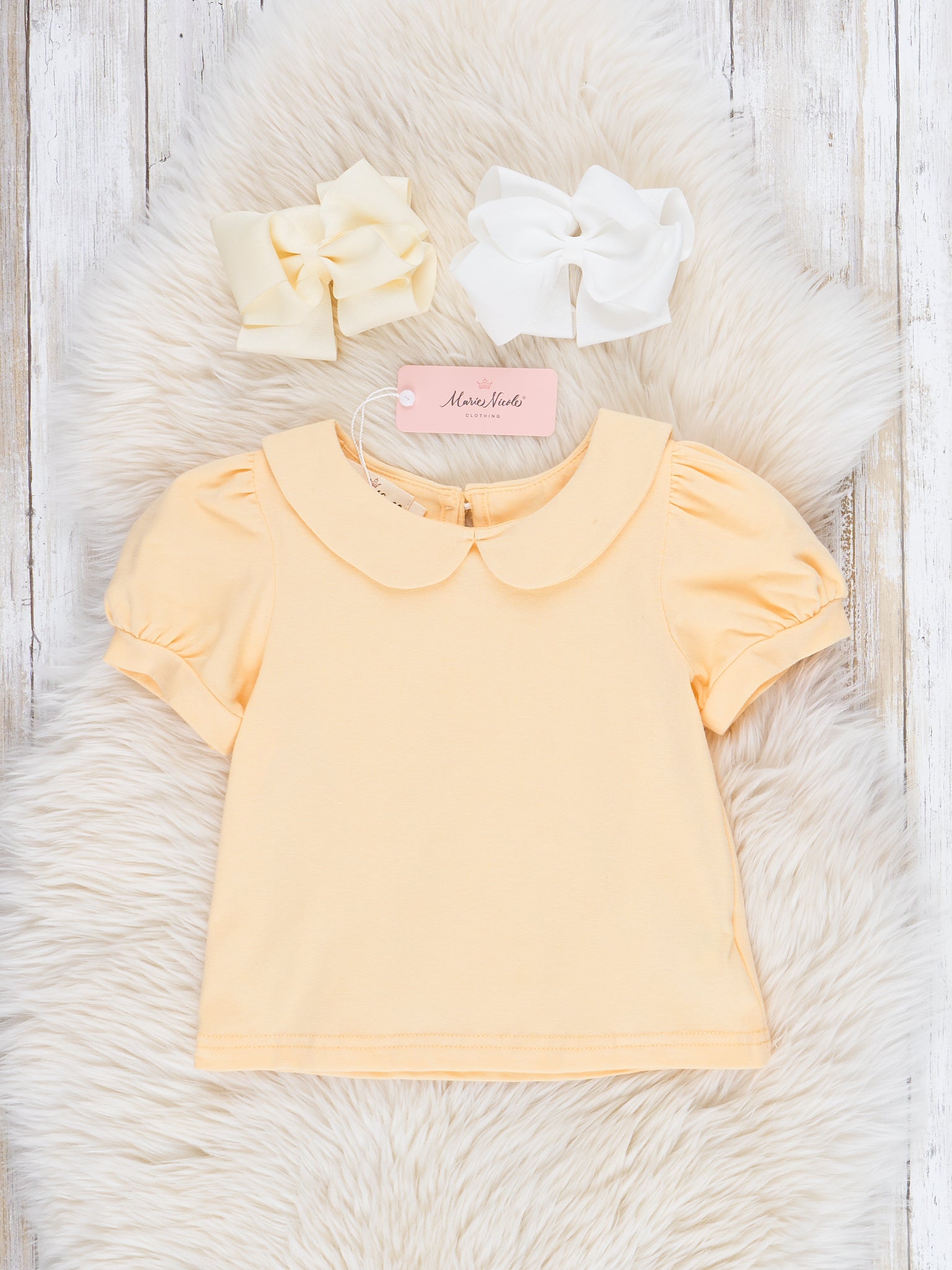 Yellow Dainty Florals Overalls Set - Marie Nicole Clothing
