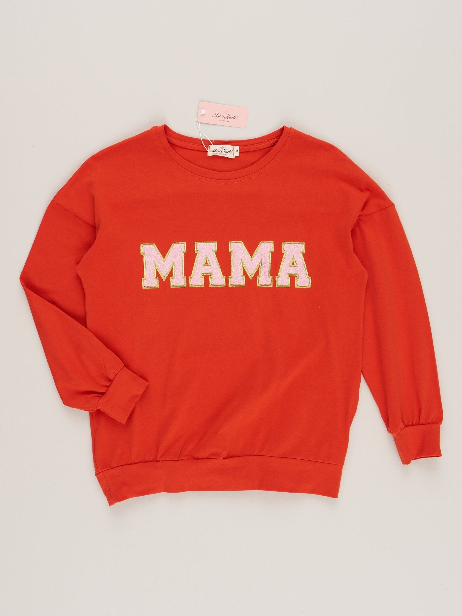 Mom & Me Dark Orange "Mama/Mini" Crew Neck - Marie Nicole Clothing