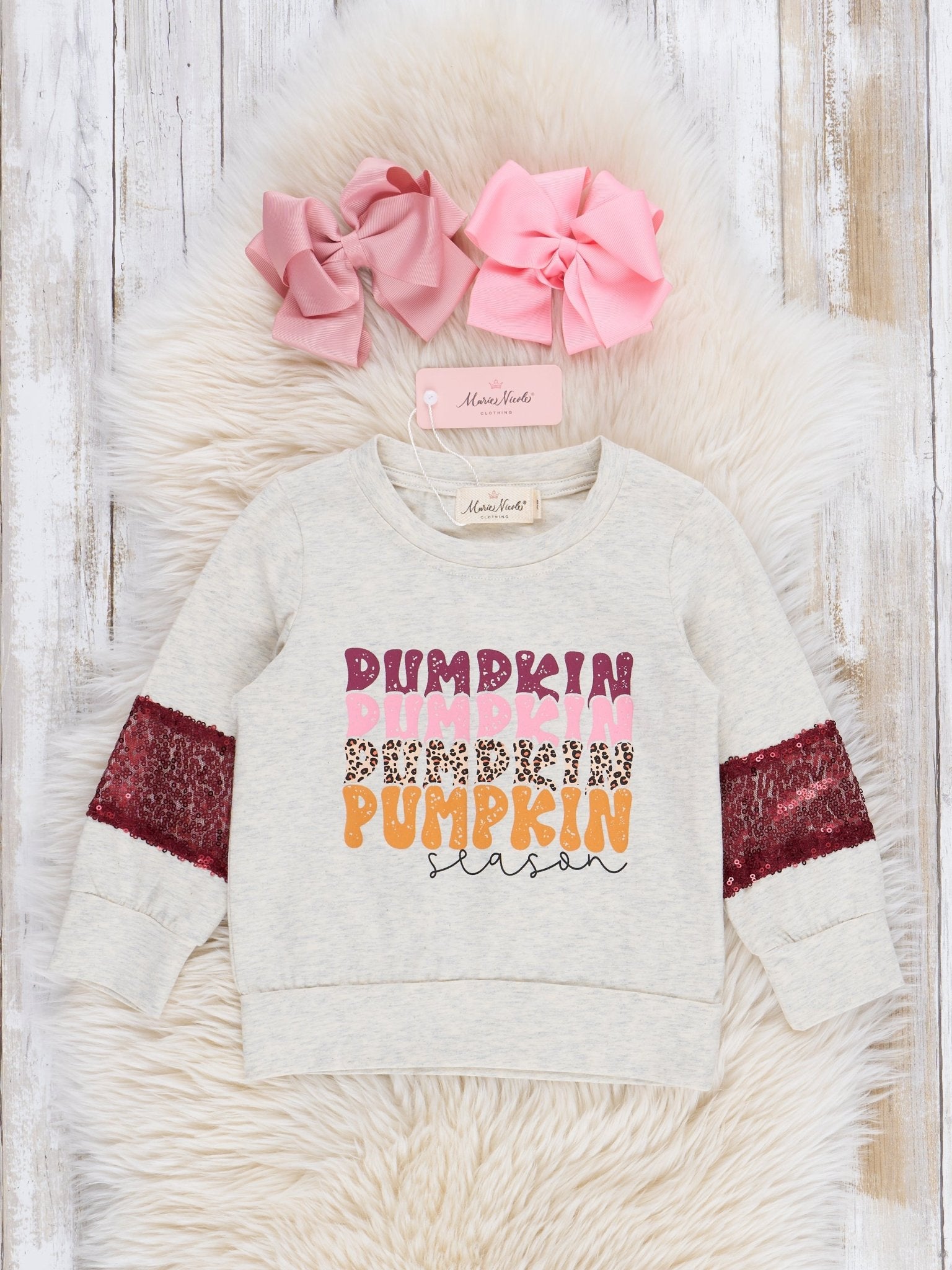 Mom & Me Grey "Pumpkin Season" Shirt - Marie Nicole Clothing