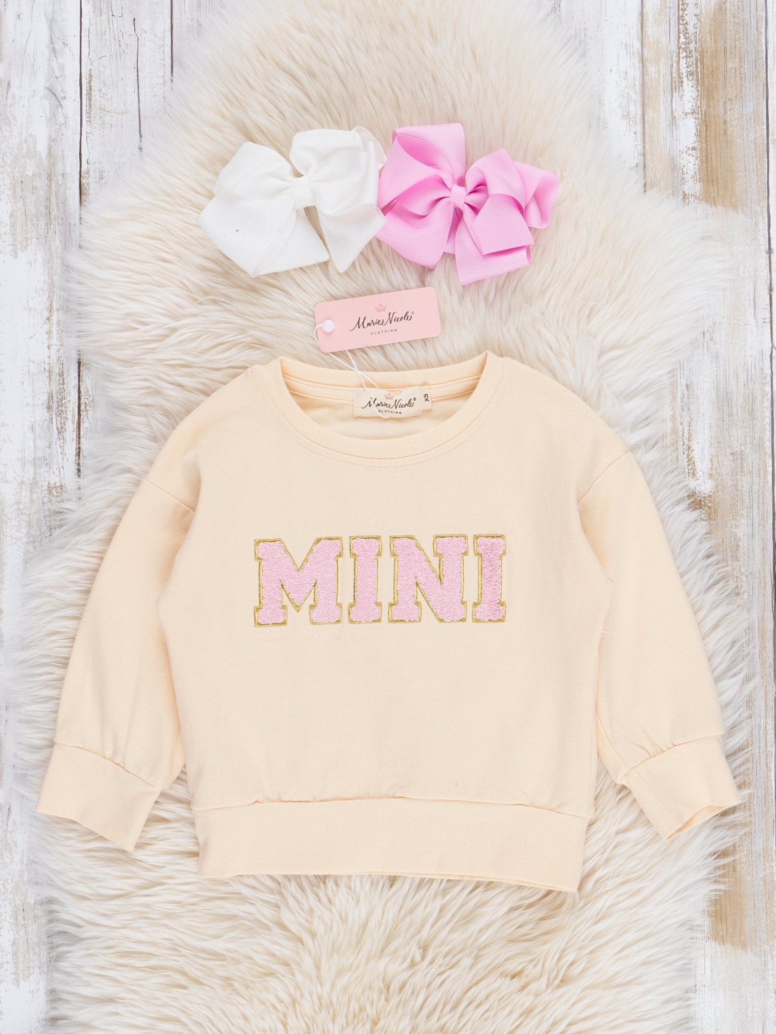 Mom & Me Cream Mama/Mini Shirt - Marie Nicole Clothing