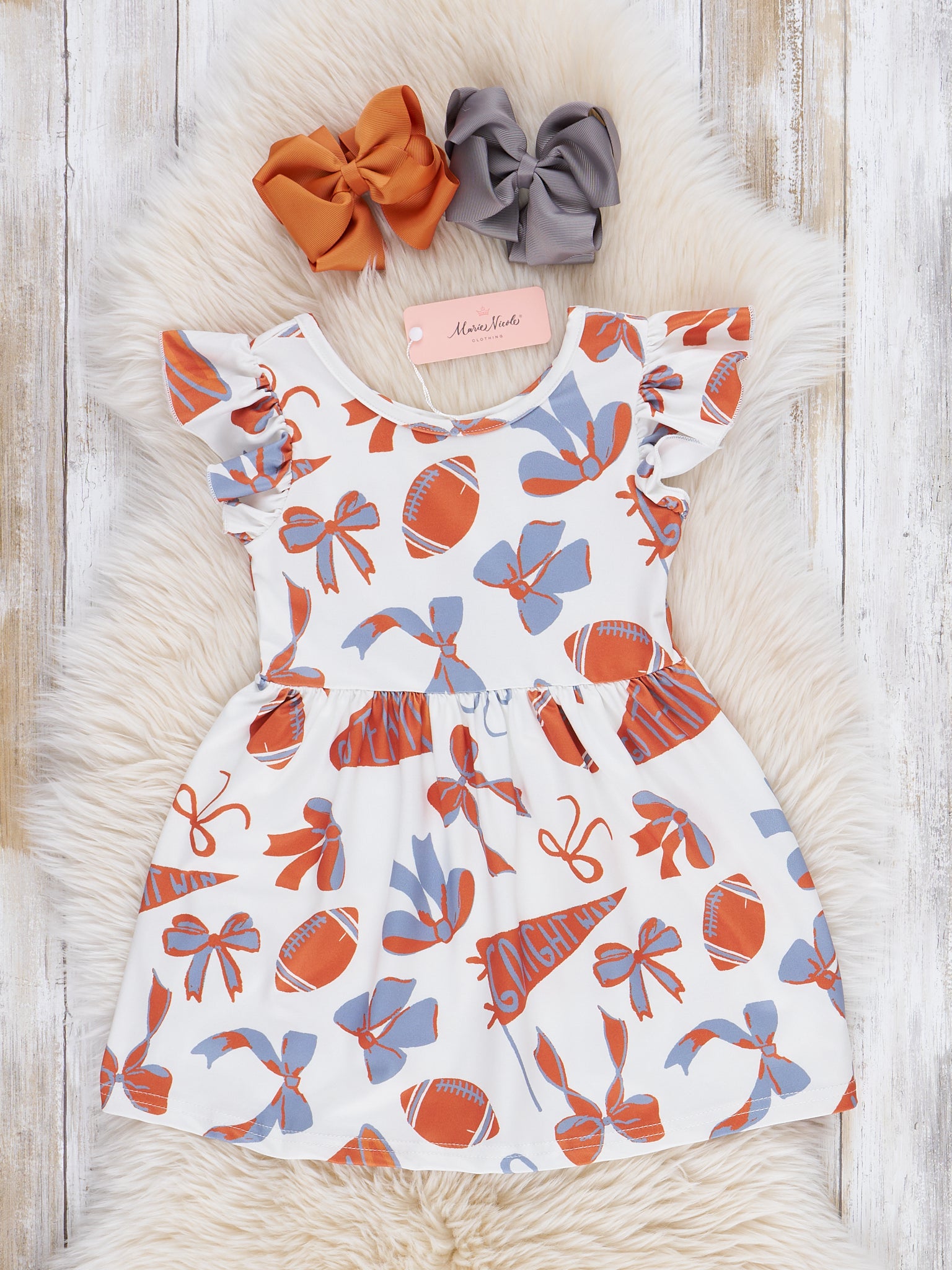 Go Team Flutter Swing Dress - Texas - Marie Nicole Clothing