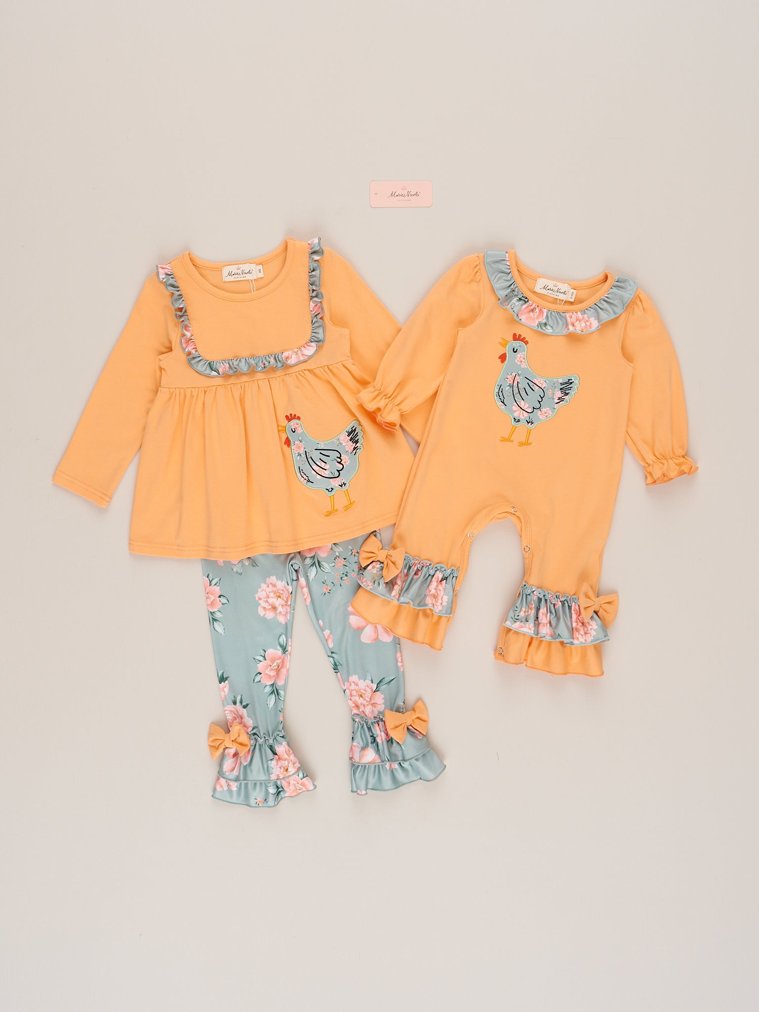 Farmhouse Floral Chick Outfit - Marie Nicole Clothing