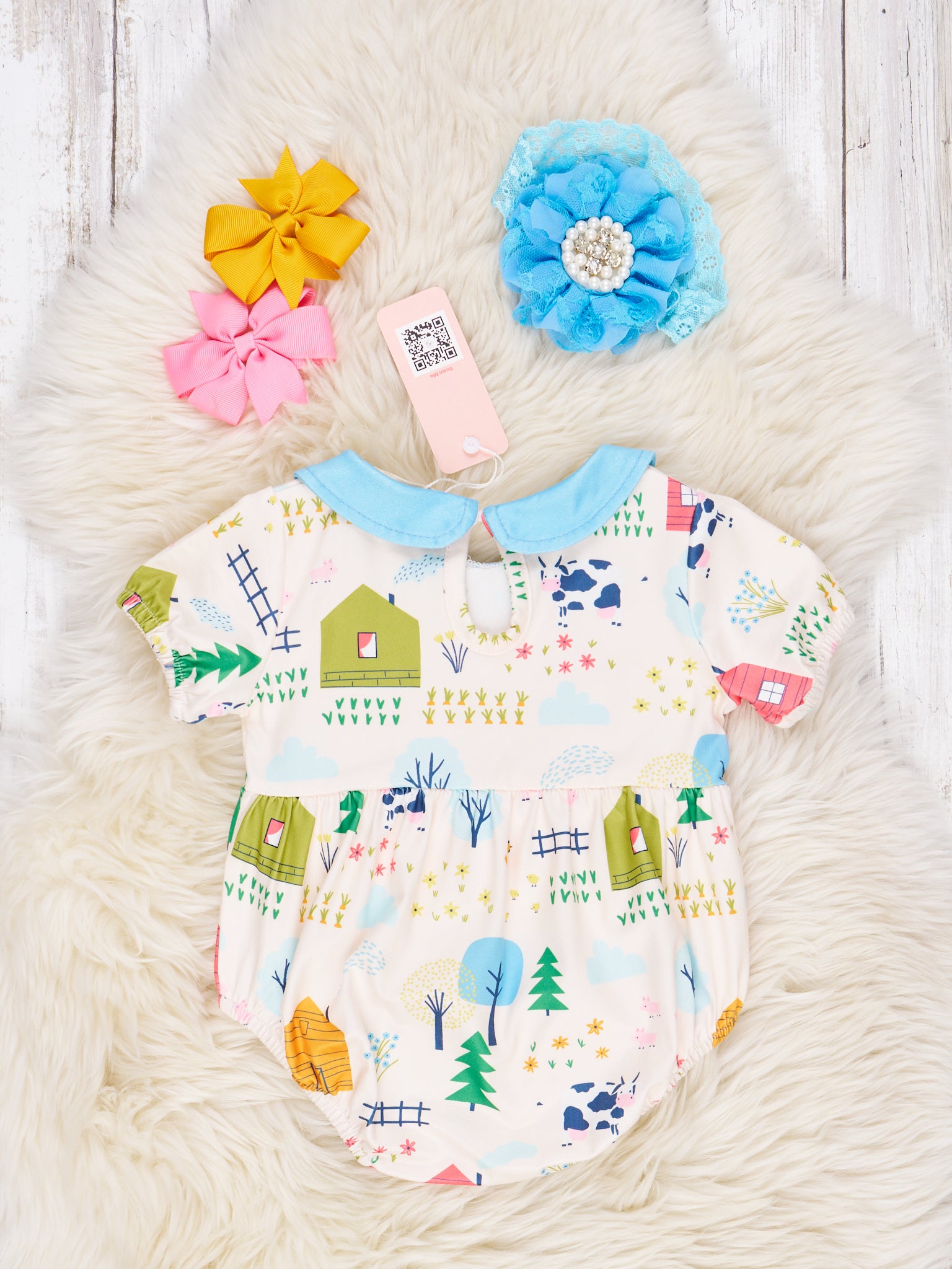 Barn Life Romper - Marie Nicole Clothing