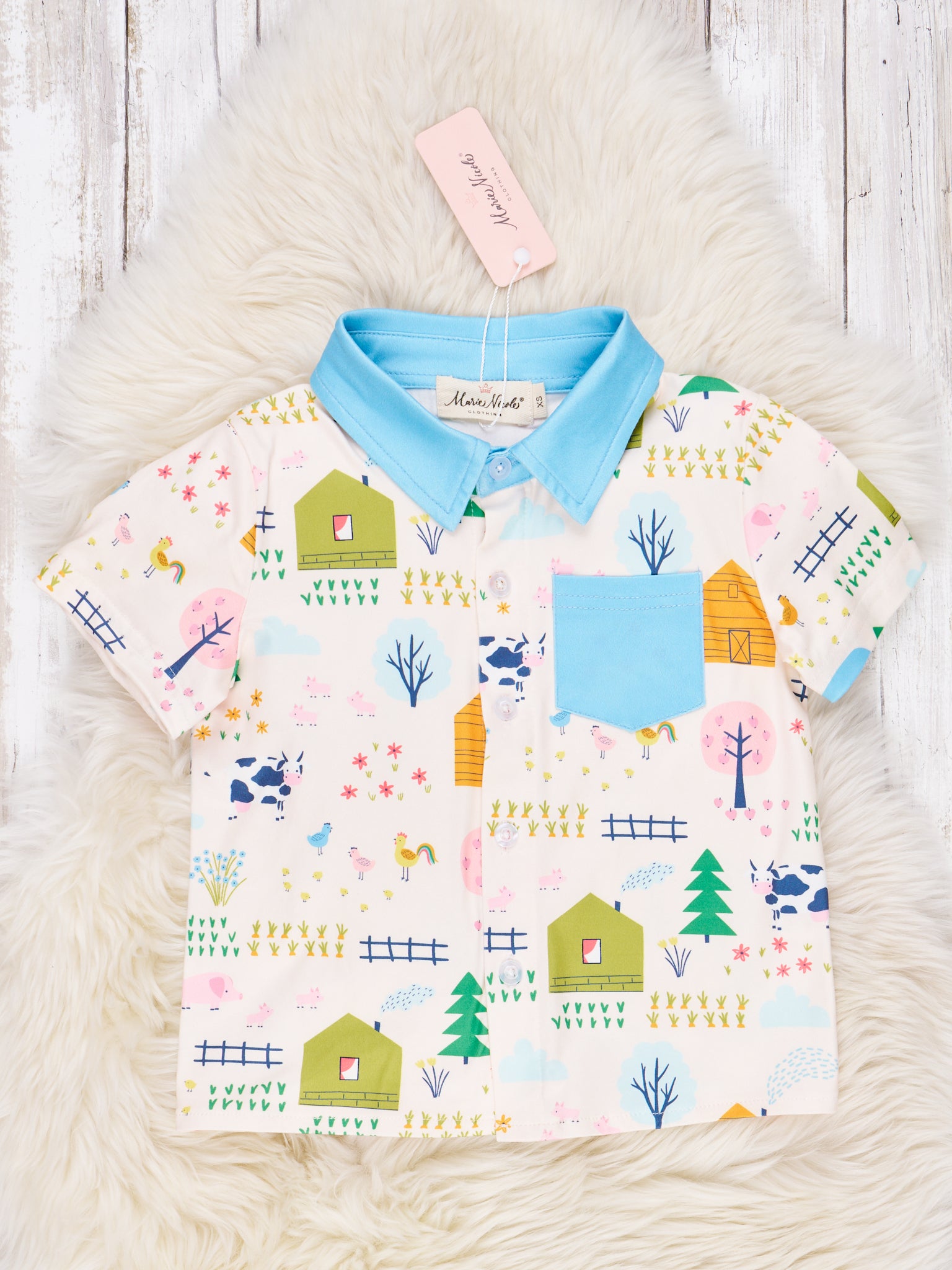 Barn Life Polo - Marie Nicole Clothing