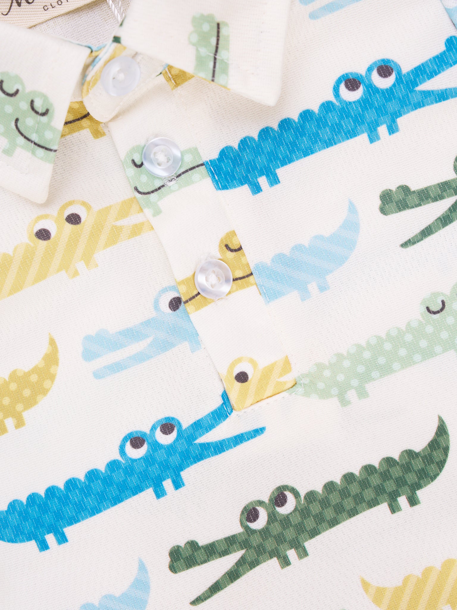 Crocodile Polo Romper - Marie Nicole Clothing
