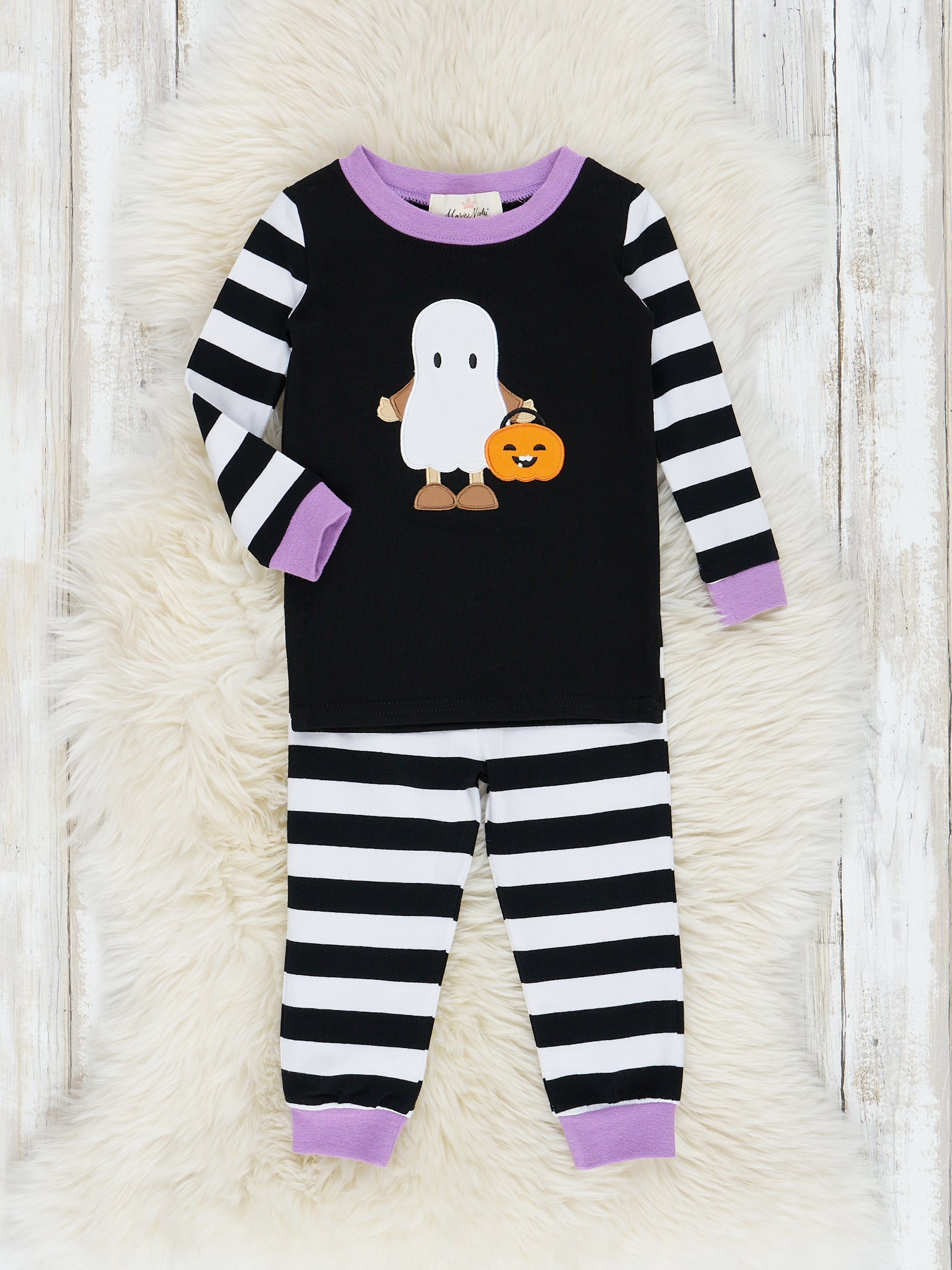 Purple Boo Friends Pajamas - Girls & Boys - Marie Nicole Clothing