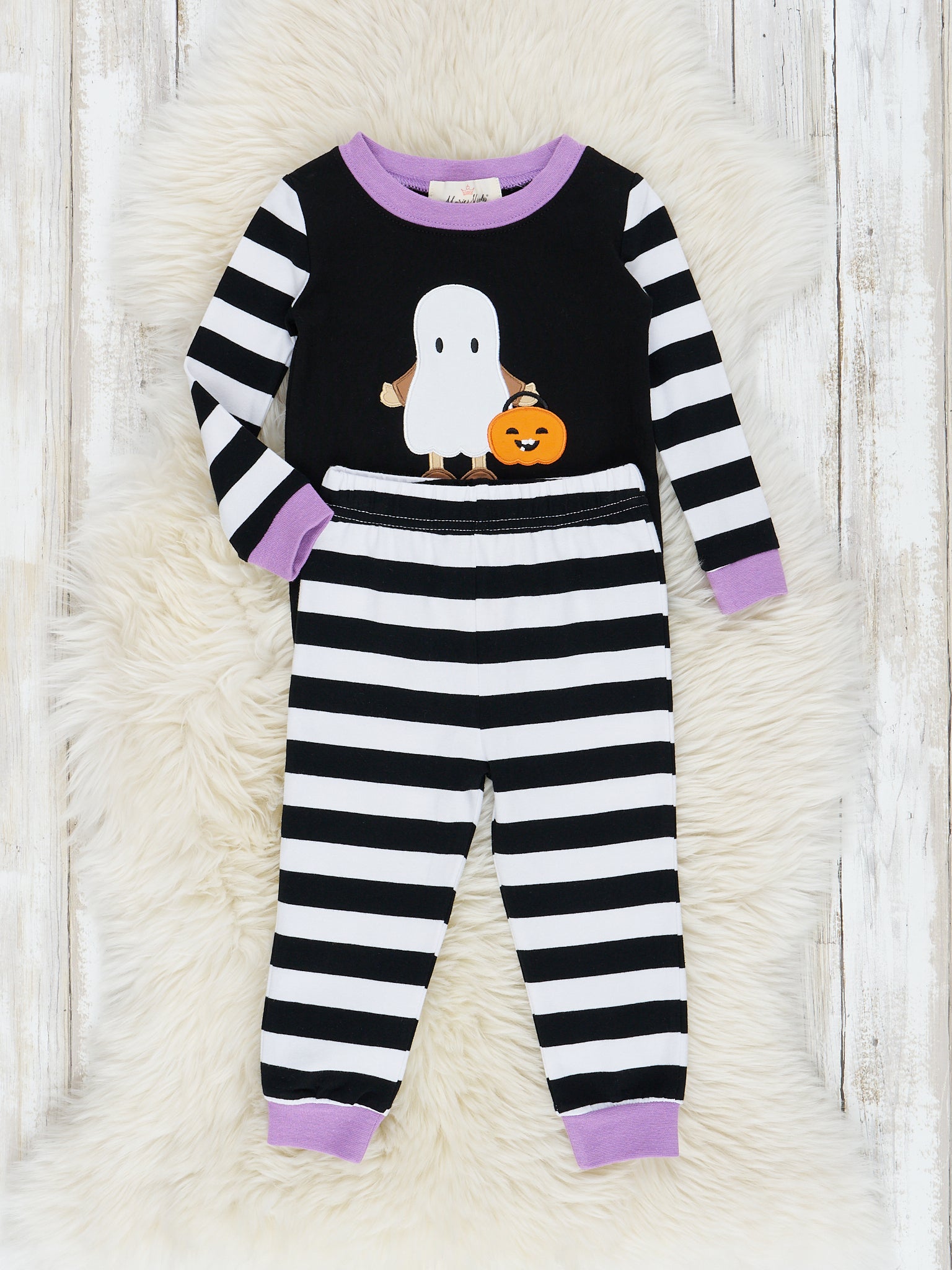 Purple Boo Friends Pajamas - Girls & Boys - Marie Nicole Clothing