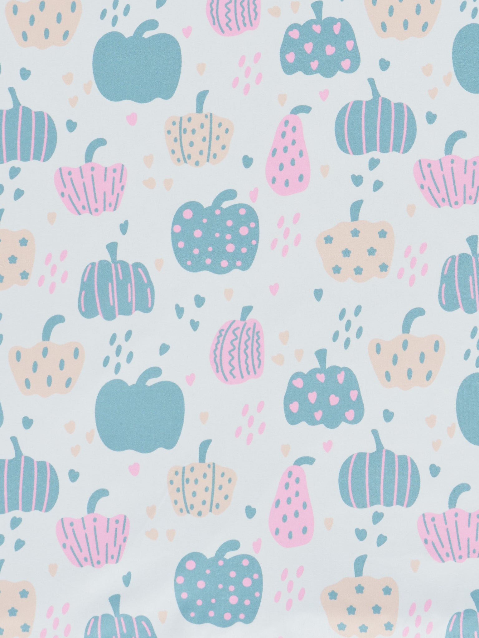 Dusty Blue & Pink Pattern Pumpkin Ruffle Minky Blanket - Marie Nicole Clothing
