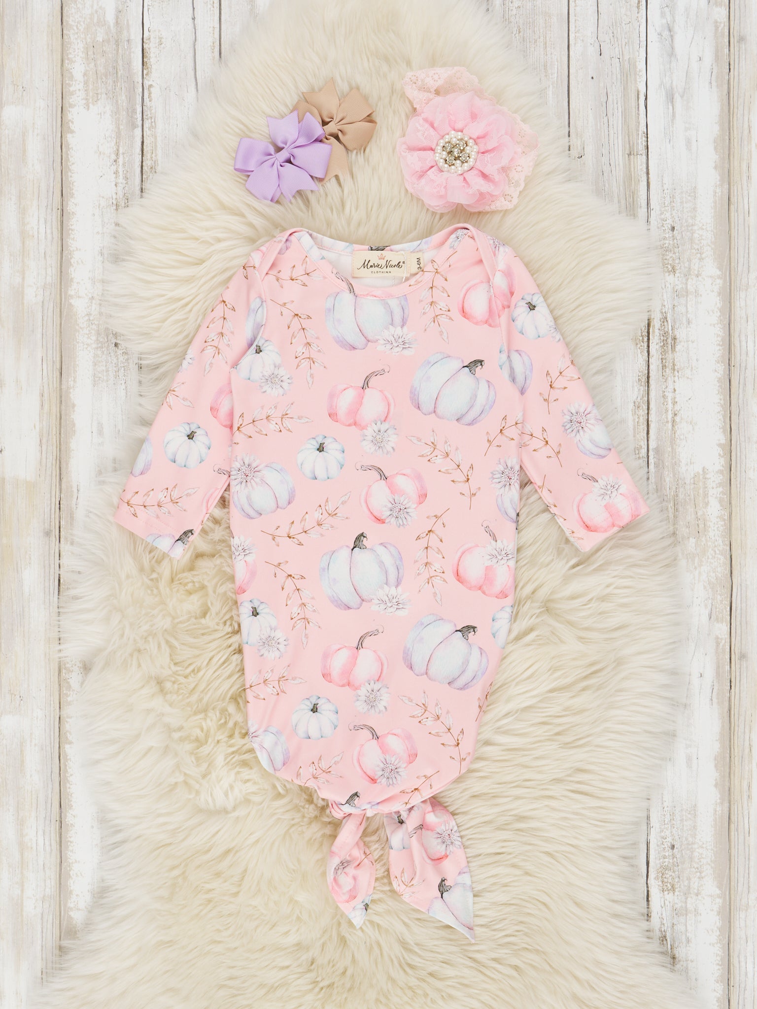 Rosy Pumpkin Harvest Knot Gown - Marie Nicole Clothing