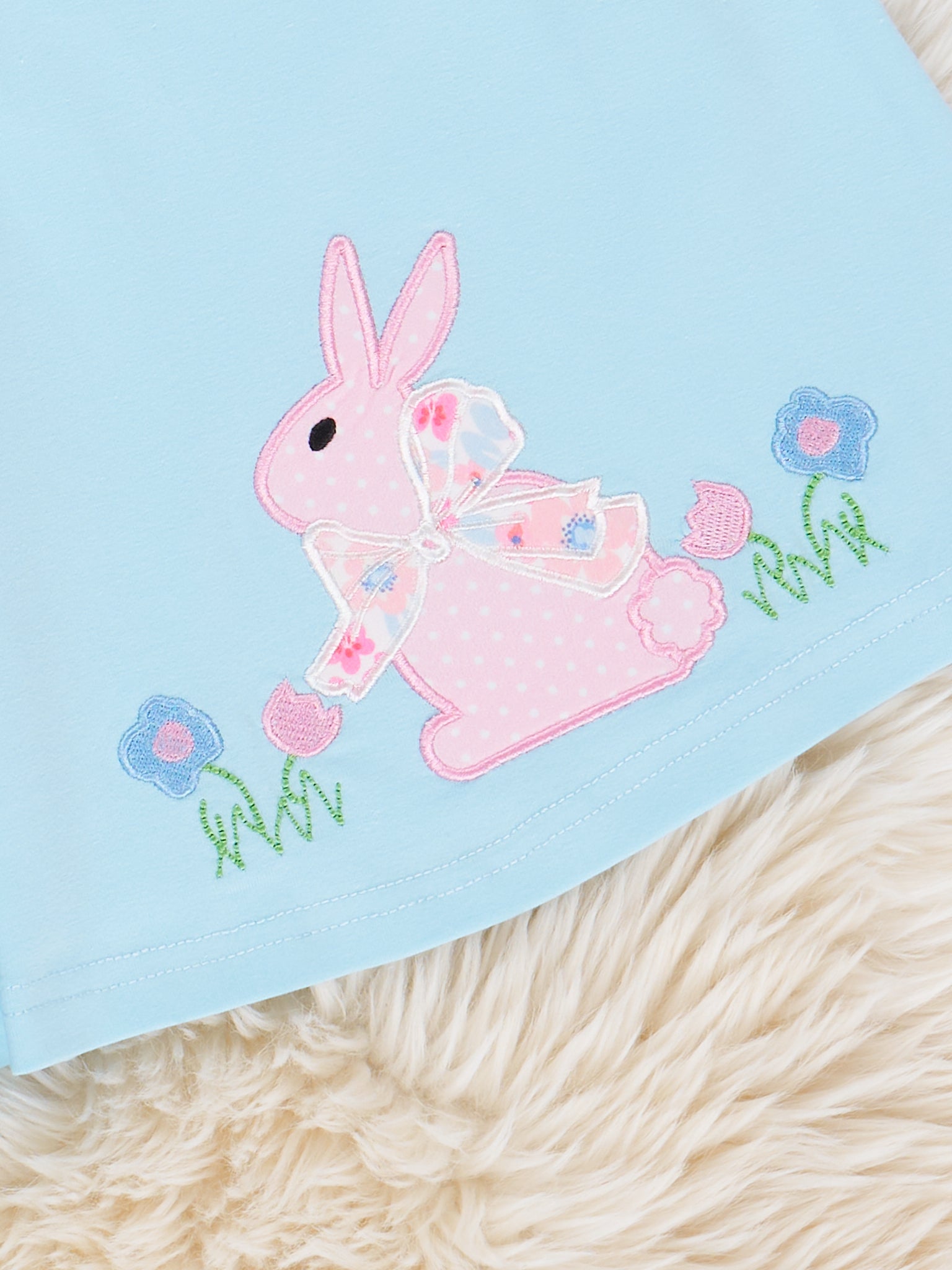 Lace Embroidered Bunny Dress - Marie Nicole Clothing