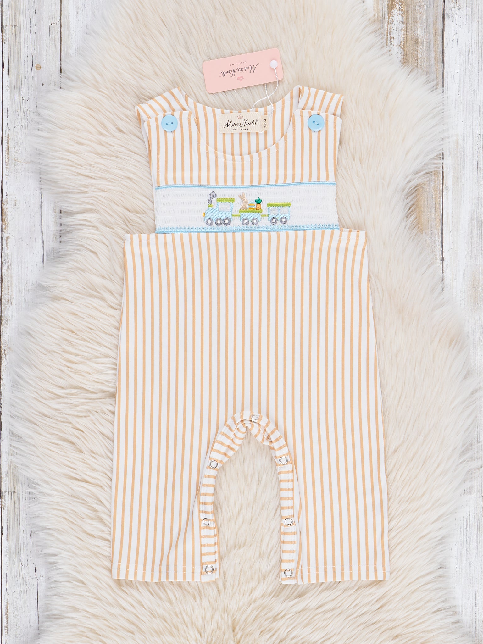 Smocked Easter Train Johnny - Marie Nicole Clothing