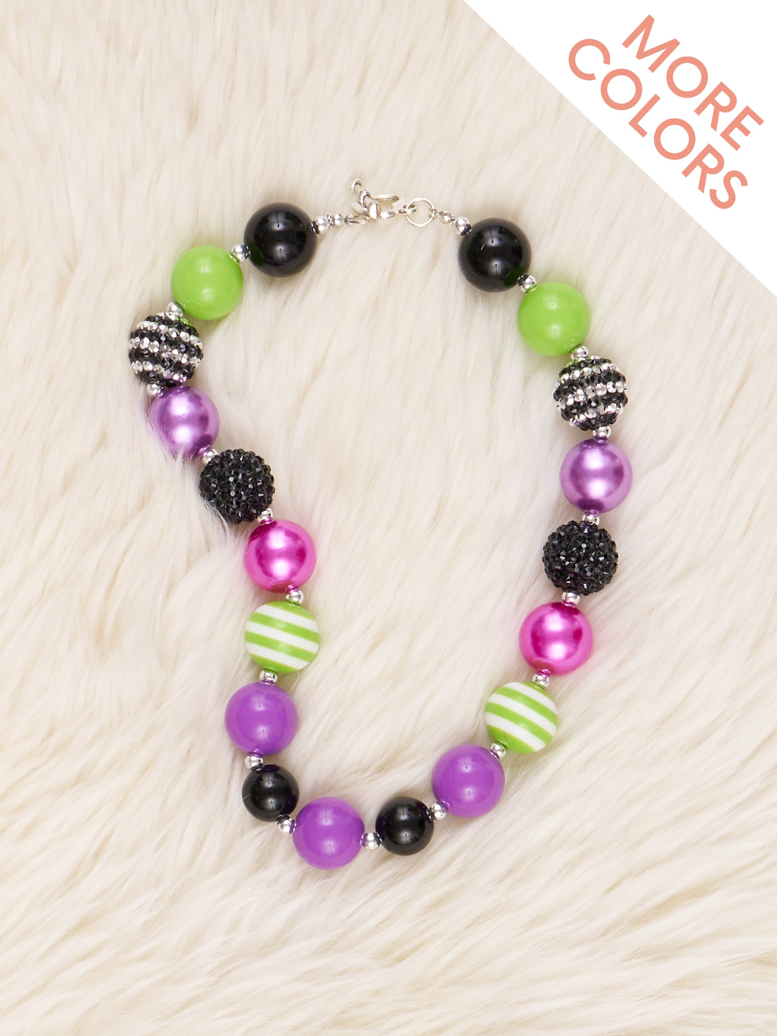 Sparkle Halloween Bubblegum Necklace - Marie Nicole Clothing