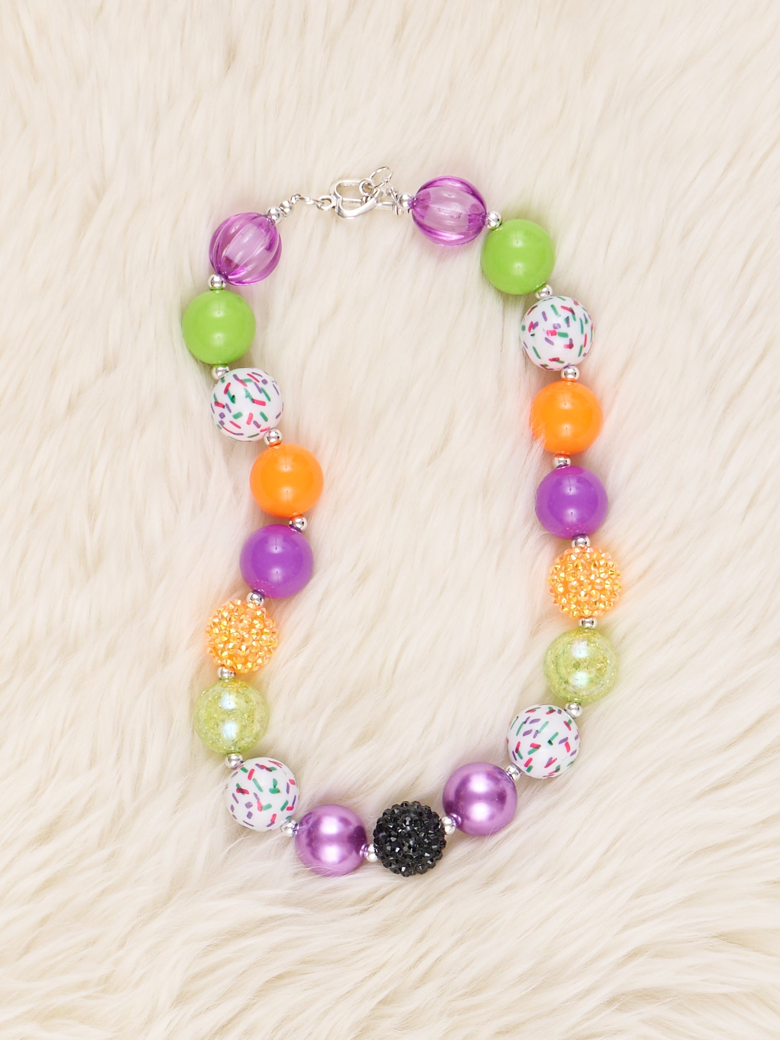 Sparkle Halloween Bubblegum Necklace - Marie Nicole Clothing