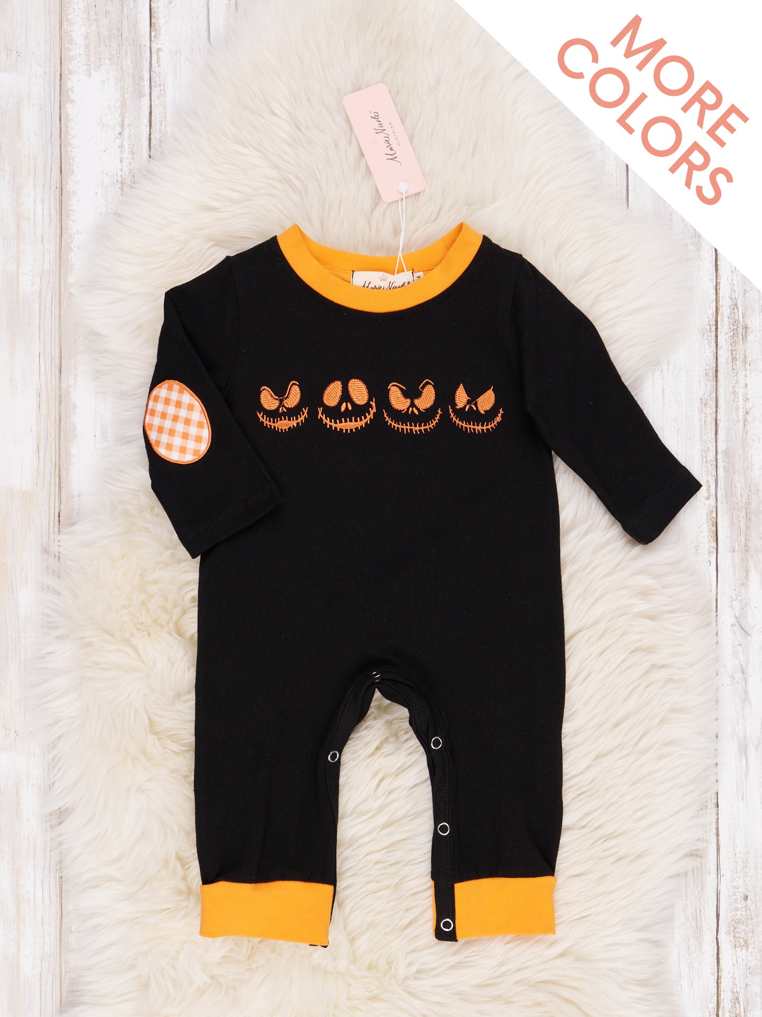 Spooky Nights Embroidered Rompers - Marie Nicole Clothing