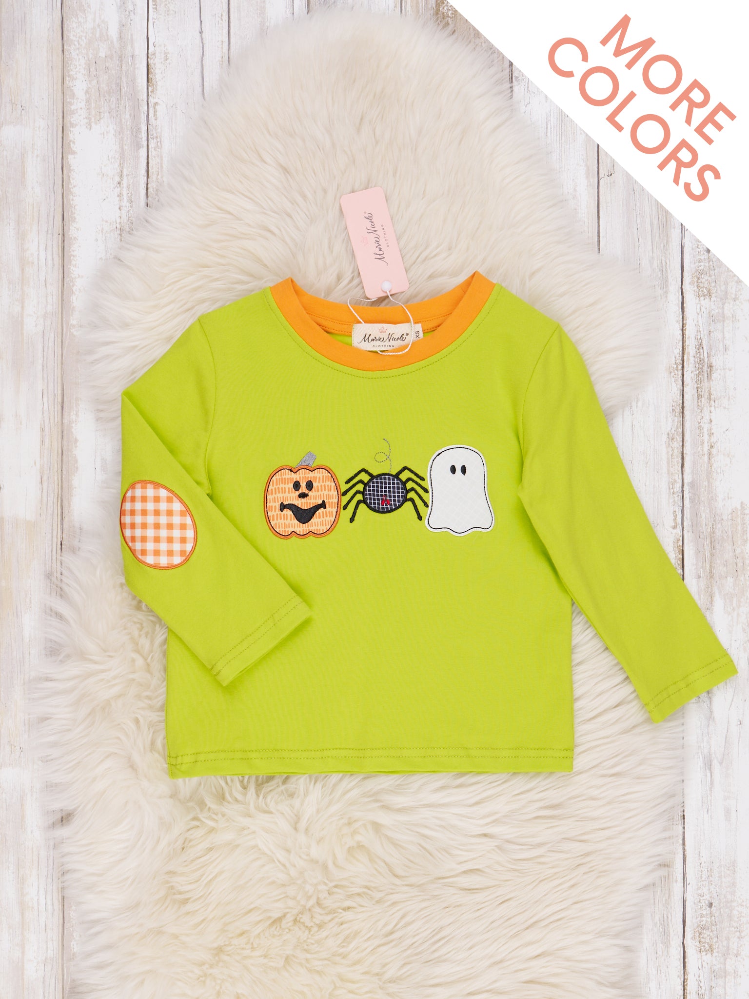 Spooky Nights Embroidered Shirt - Marie Nicole Clothing